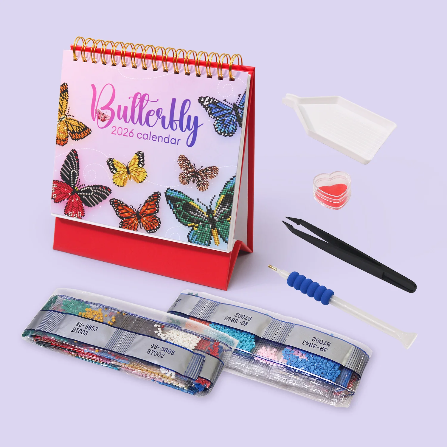 Diamond Painting Kalender 2026 – Vlinders