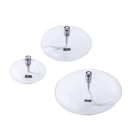 DISC OLIELAMP | GLAS | TRANSPARANT