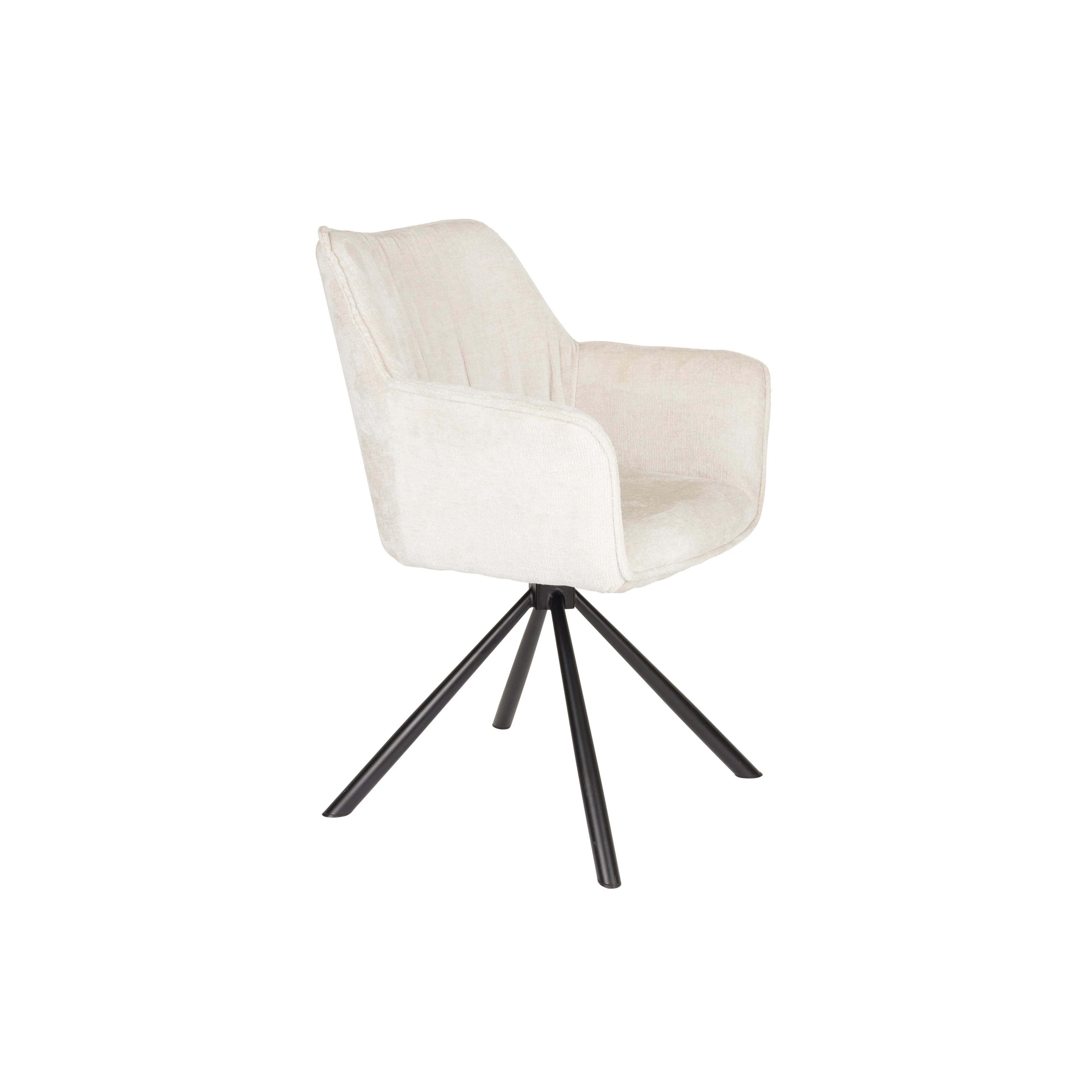 Fauteuil Draaibare Eetkamerstoel Kodak Polyester Beige 62×66 cm Fauteuil Draaibare Eetkamerstoel Kodak Polyester Beige 62×66 cm