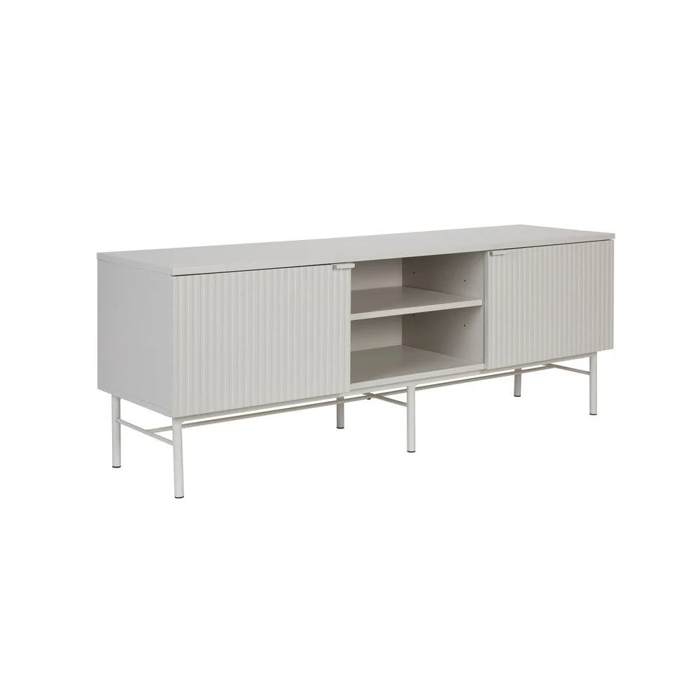 Dressoir Cayo Low MDF, Metaal Wit 40×155 cm