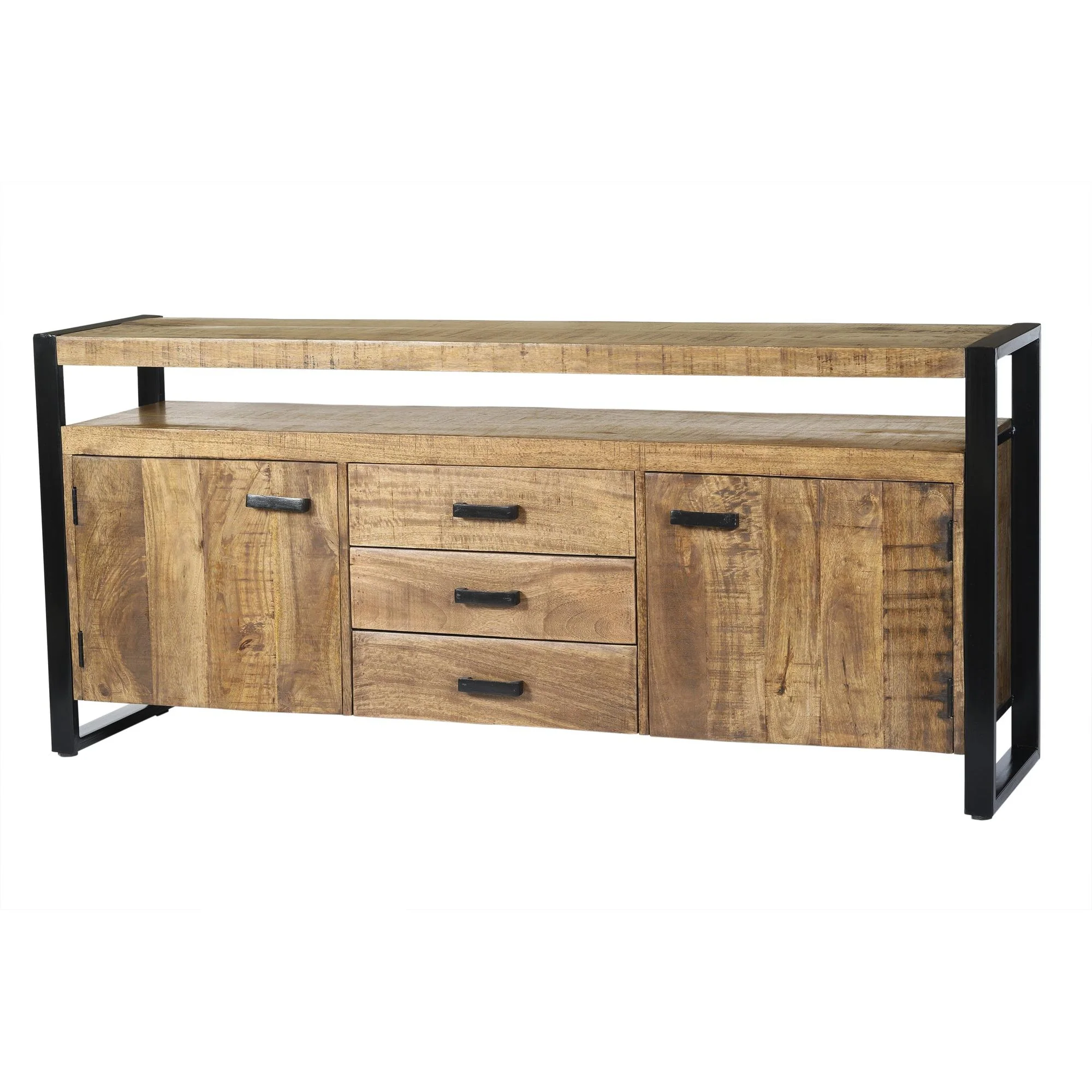Dressoir Nairobi Mangohout Naturel hout 180x45x80 cm