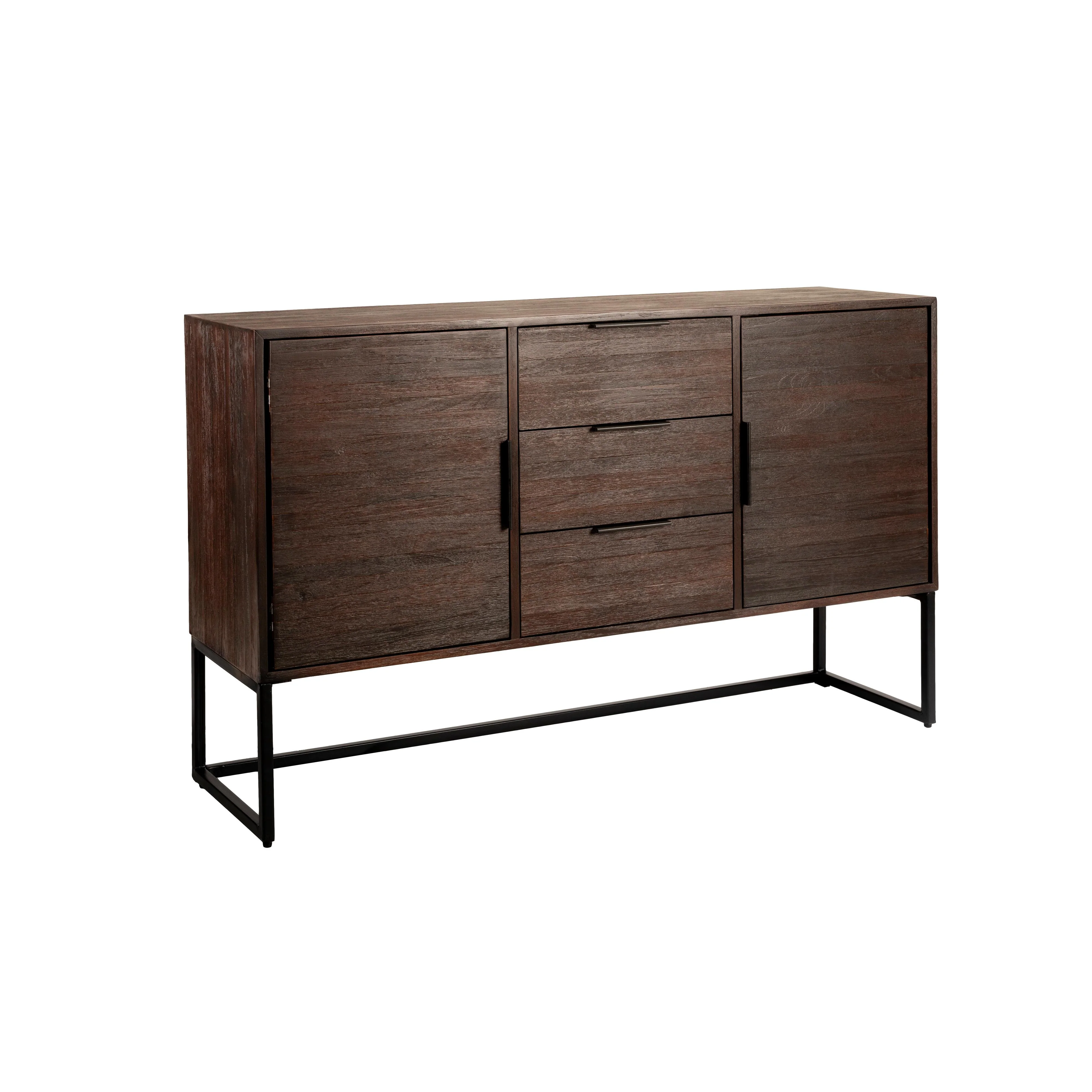 Dressoir Webster High Teak, Metaal Bruin 35×135 cm