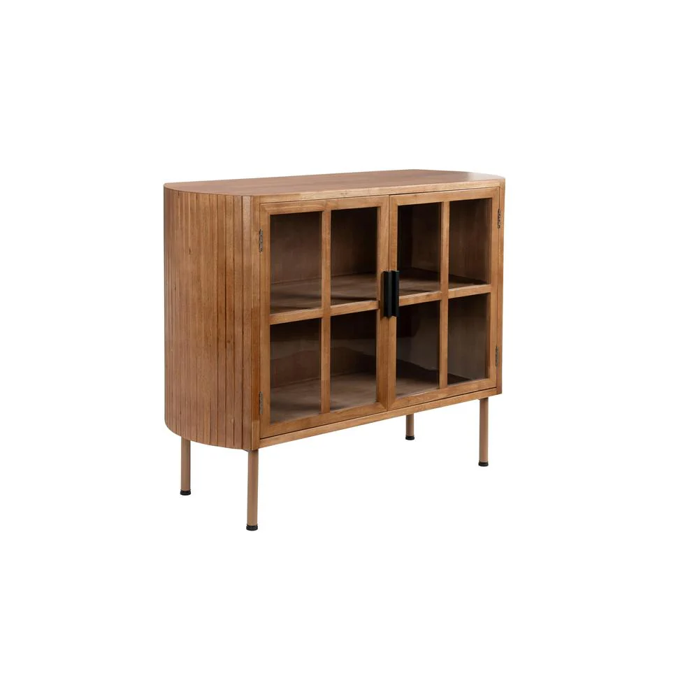 Dressoir Yaz High Rubber hout Bruin 38×100 cm Dressoir Yaz High Rubber hout Bruin 38×100 cm