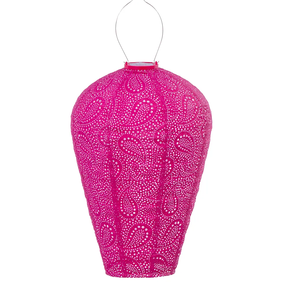 Lumiz Solar Lampion – Balloon XL Paisley (FUCHSIA)