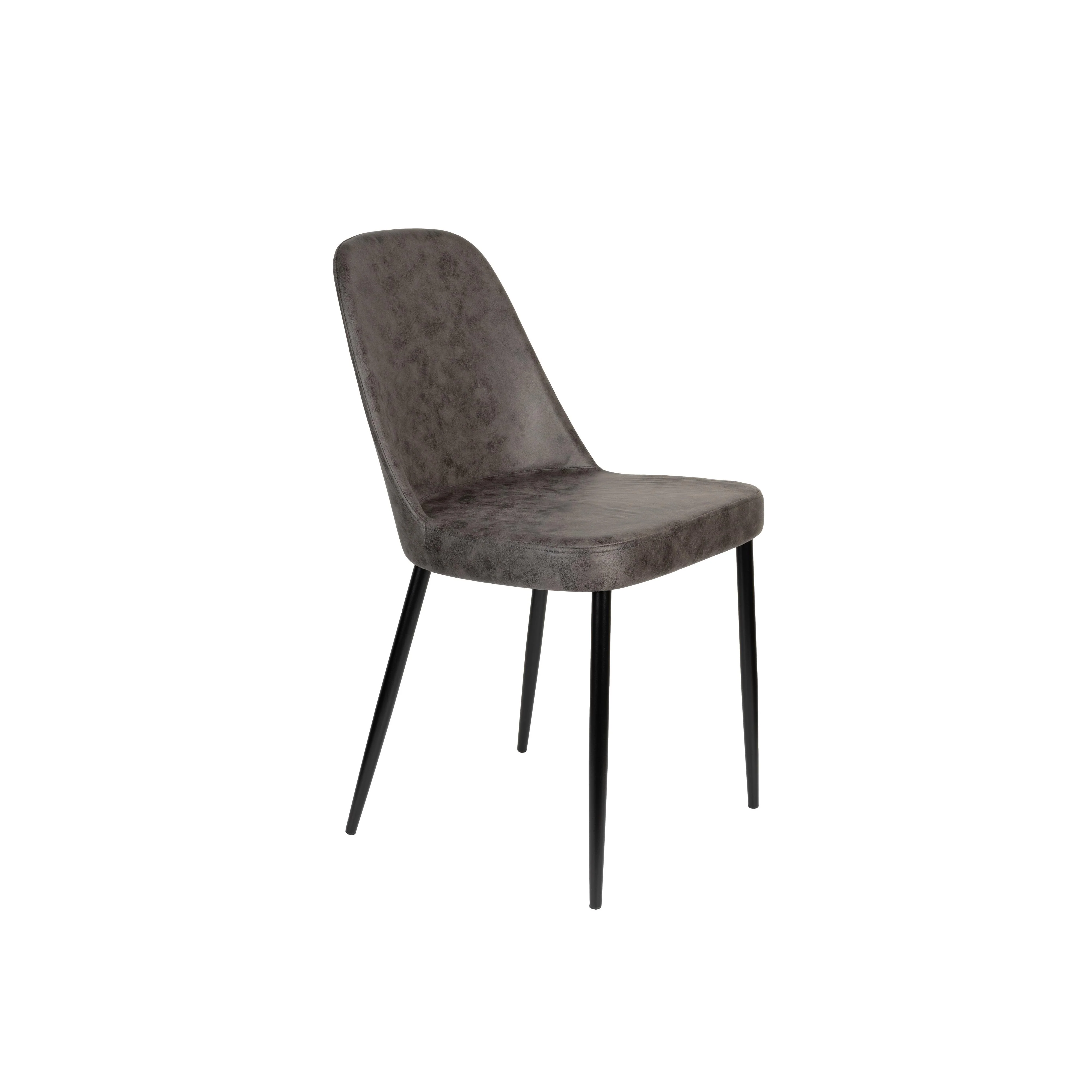Eetkamerstoel Alana Polyester Donkergrijs 54×47 cm