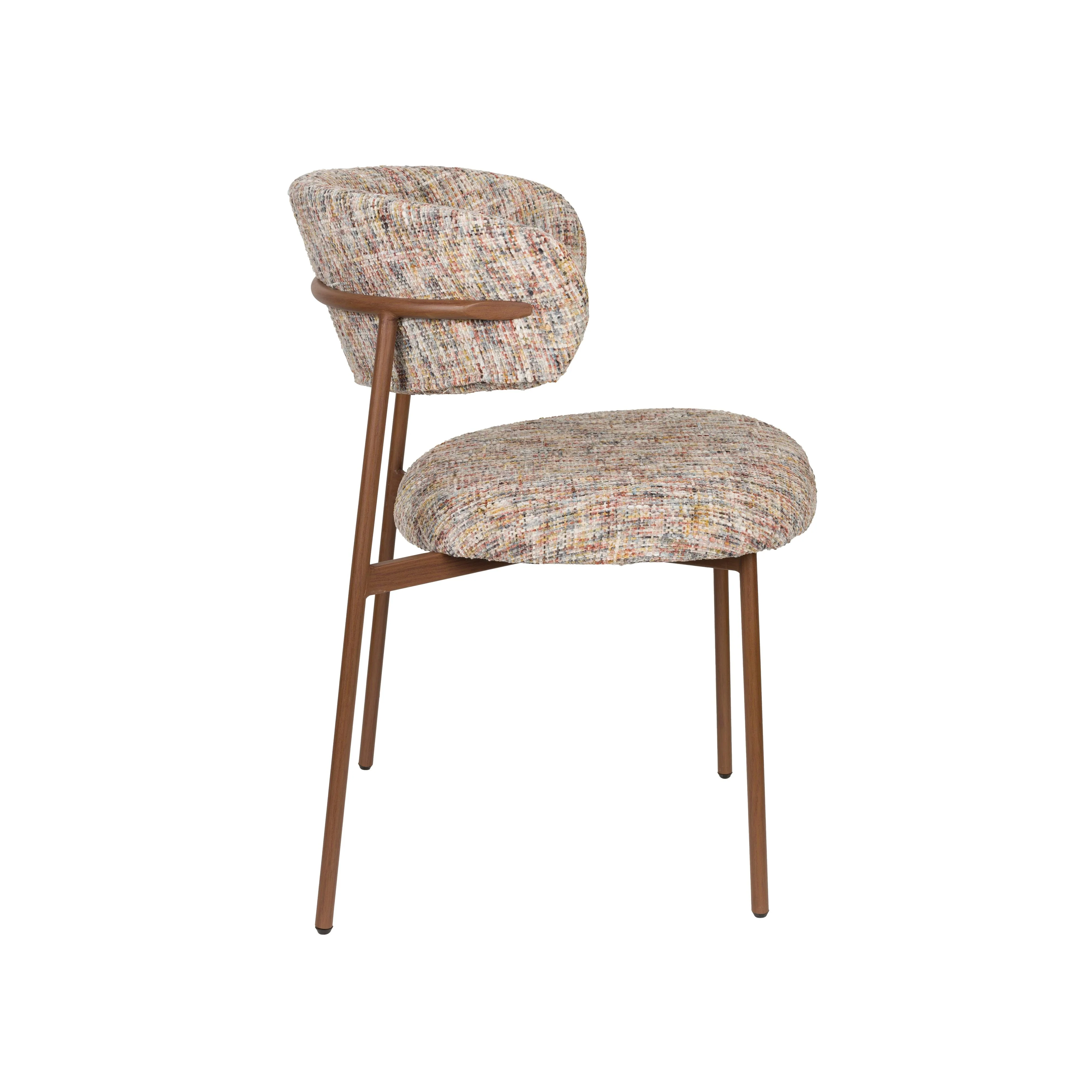 Eetkamerstoel Claes Polyester Multi color 57.5×56.5 cm
