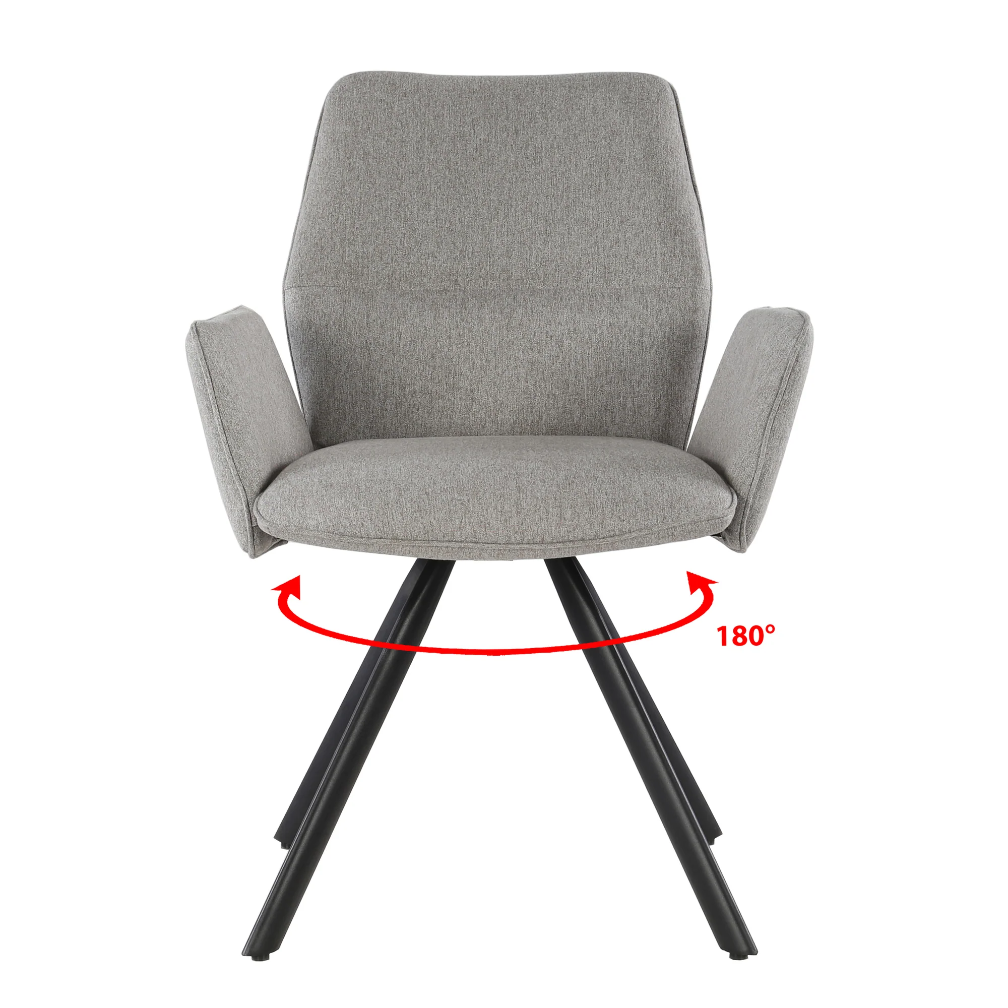 Eetkamerstoel Diana Taupe Draaibaar 57 cm