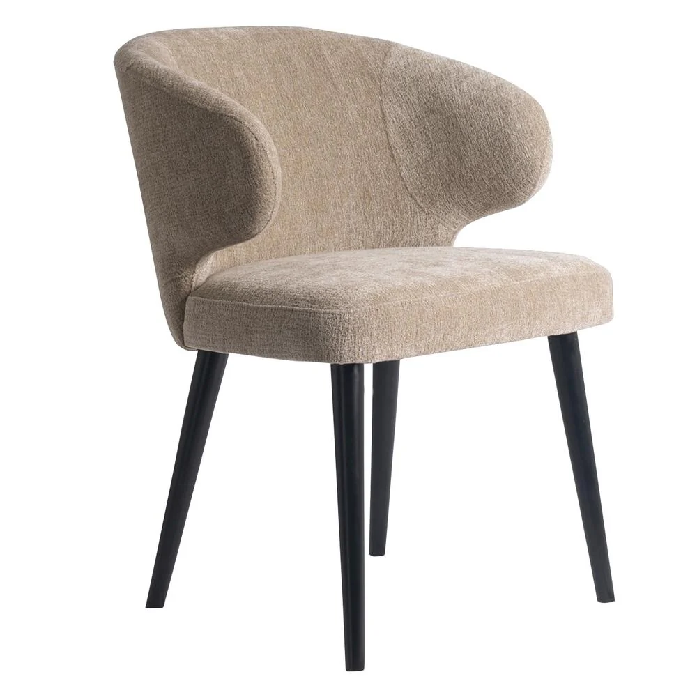 Eetkamerstoel Fiori Polyester Crème