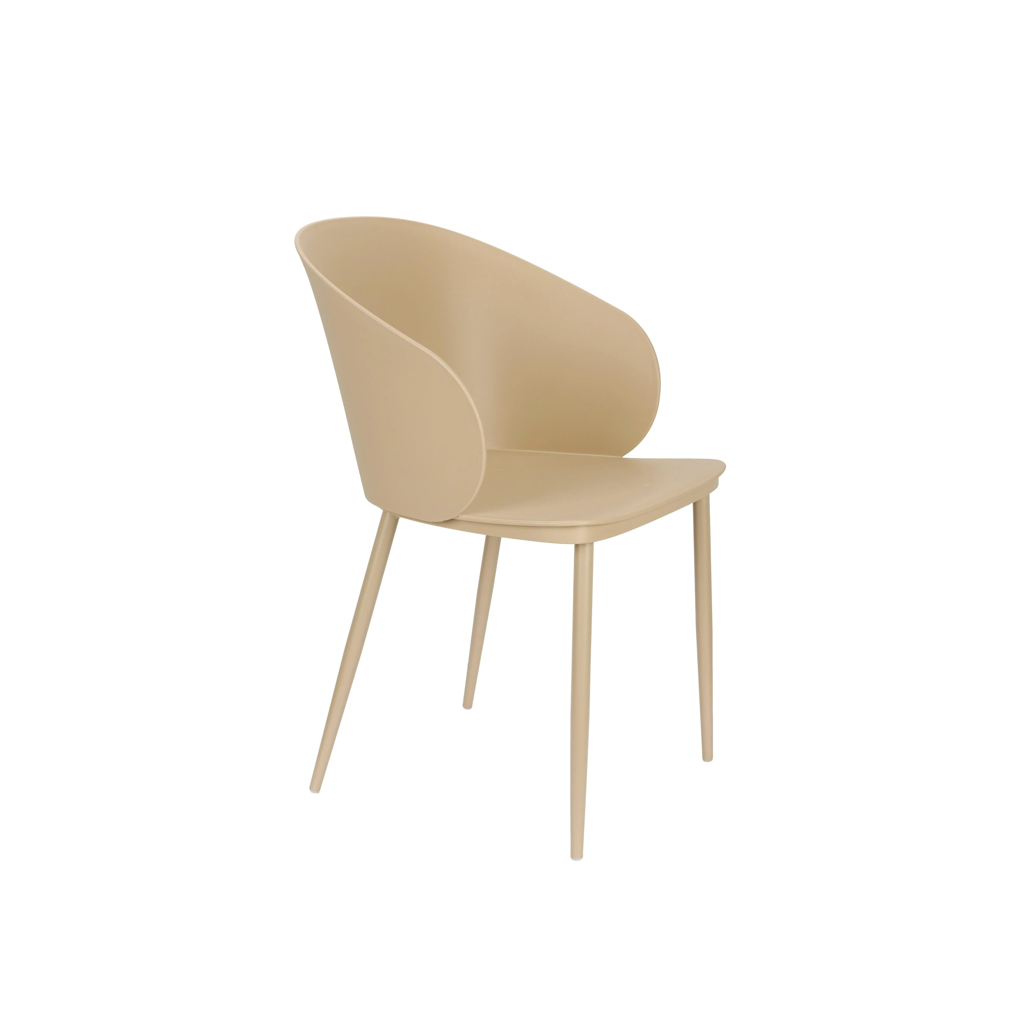 Eetkamerstoel Gigi Polypropyleen Beige 55.5×56.5 cm Eetkamerstoel Gigi Polypropyleen Beige 55.5×56.5 cm