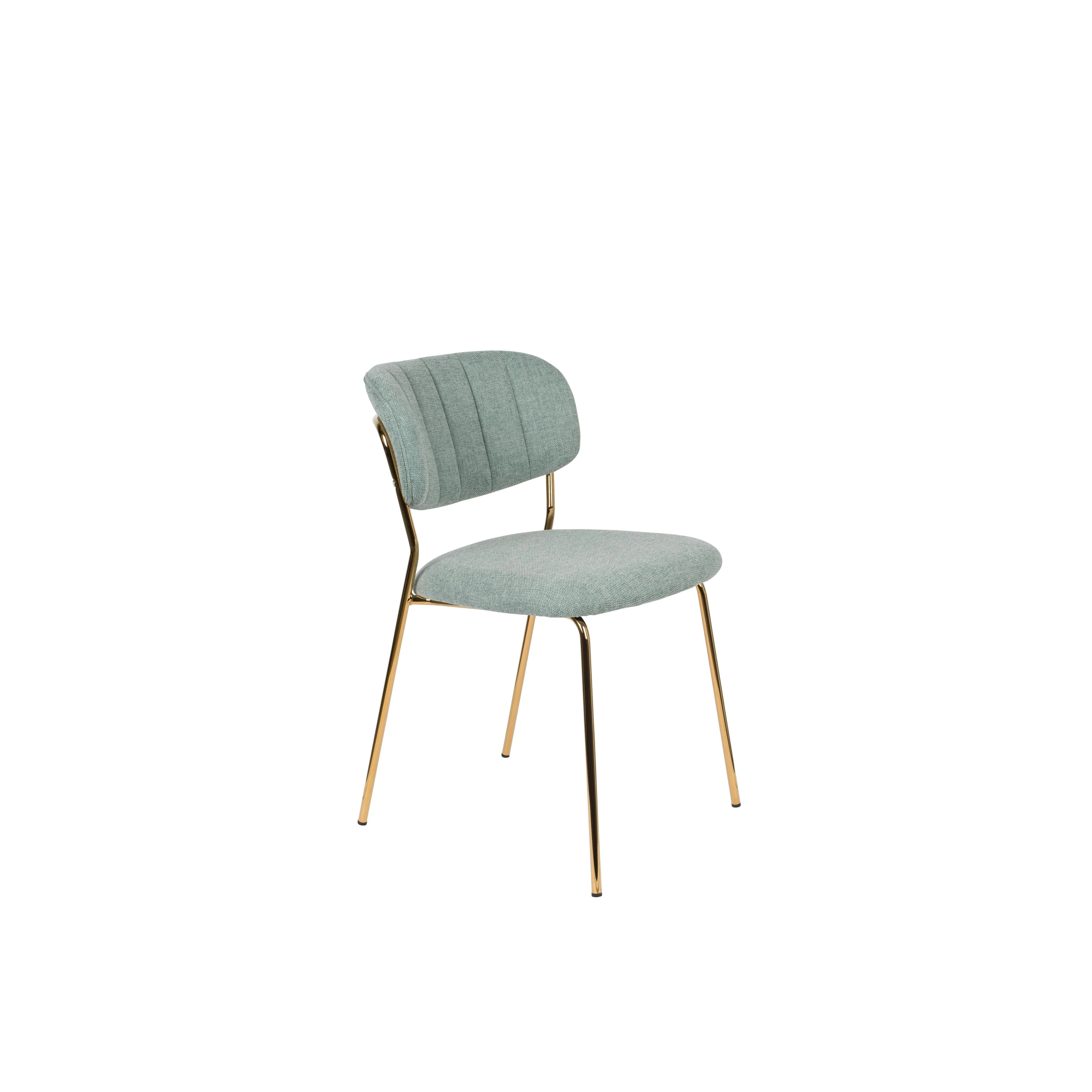 Eetkamerstoel Jolien Goud/light Nylon en polyester Groen 56×48 cm Eetkamerstoel Jolien Goud/light Nylon en polyester Groen 56×48 cm