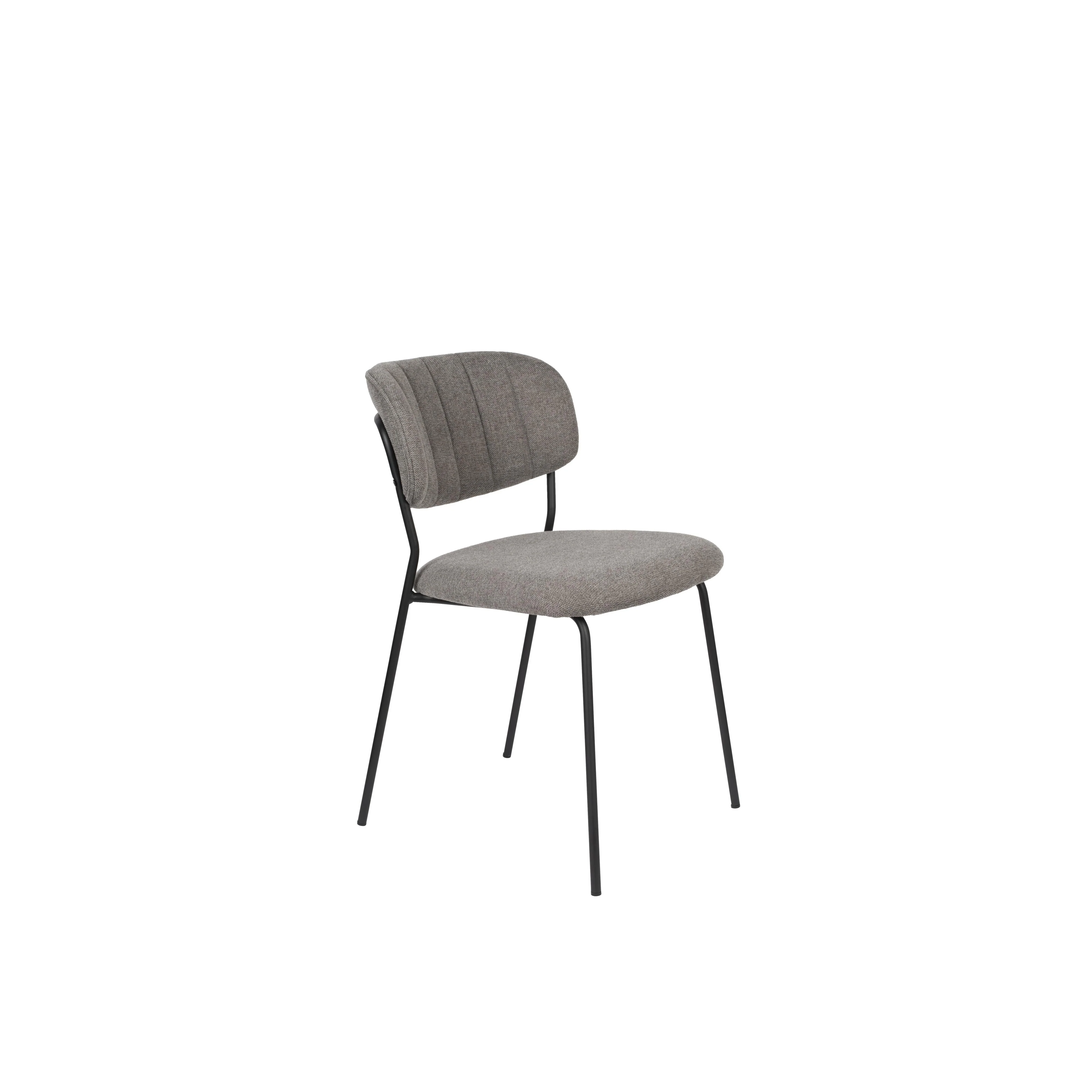 Eetkamerstoel Jolien Nylon en polyester Grijs 56×48 cm Eetkamerstoel Jolien Nylon en polyester Grijs 56×48 cm