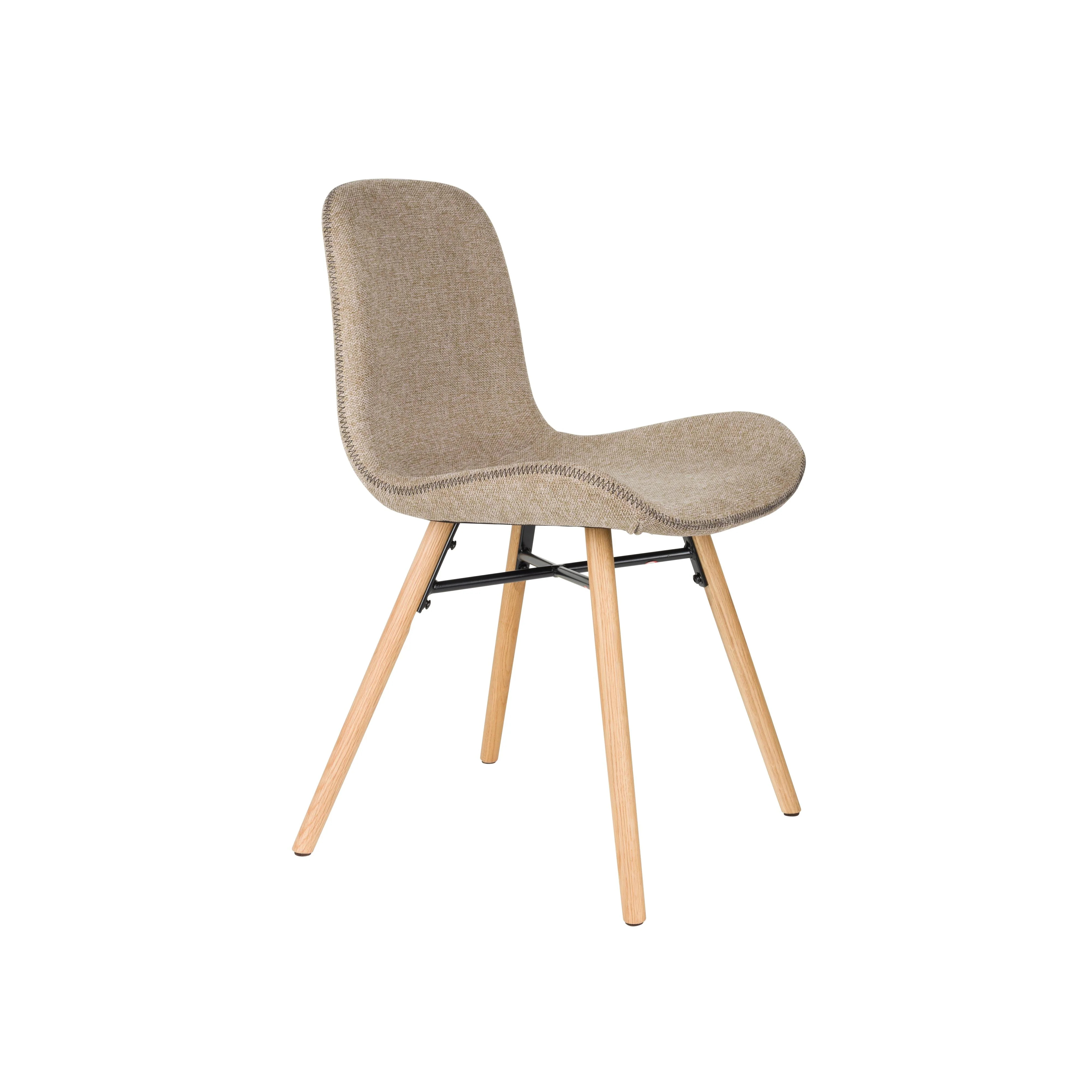 Eetkamerstoel Lester Polyester Bruin 51×55.5 cm Eetkamerstoel Lester Polyester Bruin 51×55.5 cm