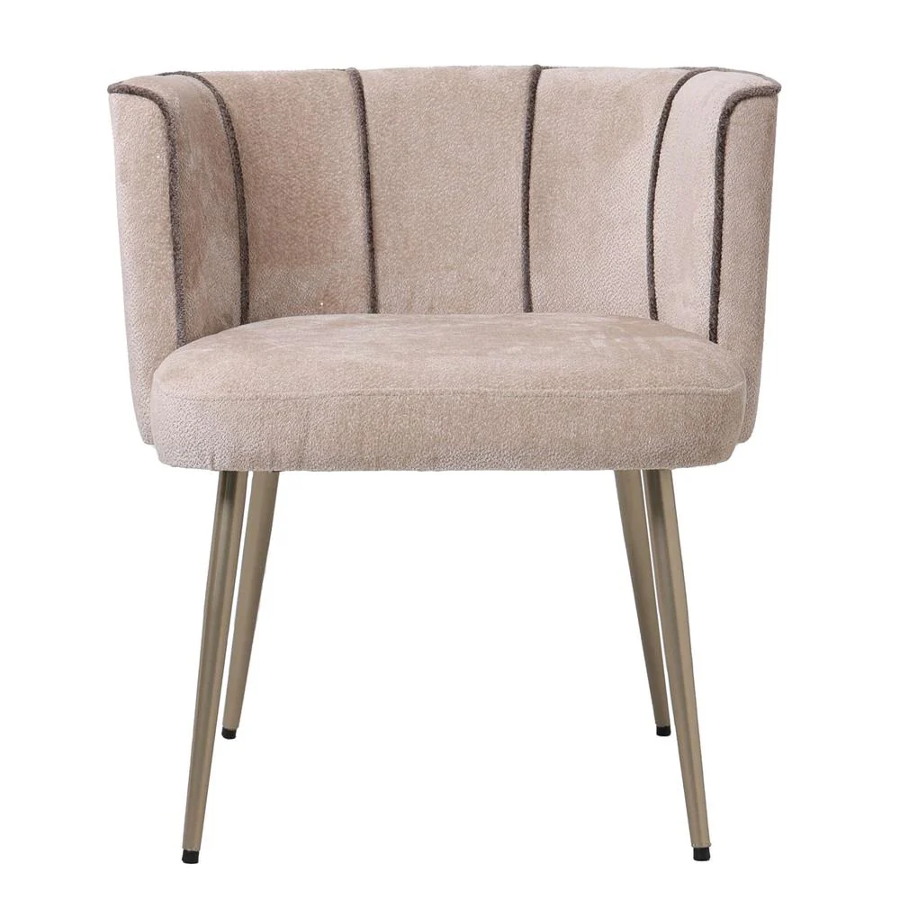 Eetkamerstoel Nell Polyester Beige Eetkamerstoel Nell Polyester Beige