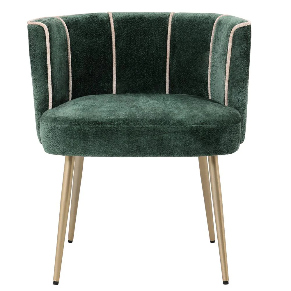 Eetkamerstoel Nell Polyester Groen Eetkamerstoel Nell Polyester Groen