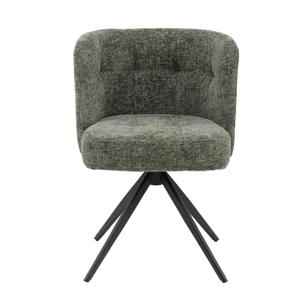 Eetkamerstoel Odin Polyester Groen Eetkamerstoel Odin Polyester Groen
