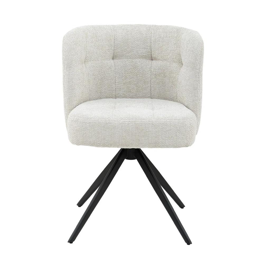 Eetkamerstoel Odin Polyester Wit Eetkamerstoel Odin Polyester Wit
