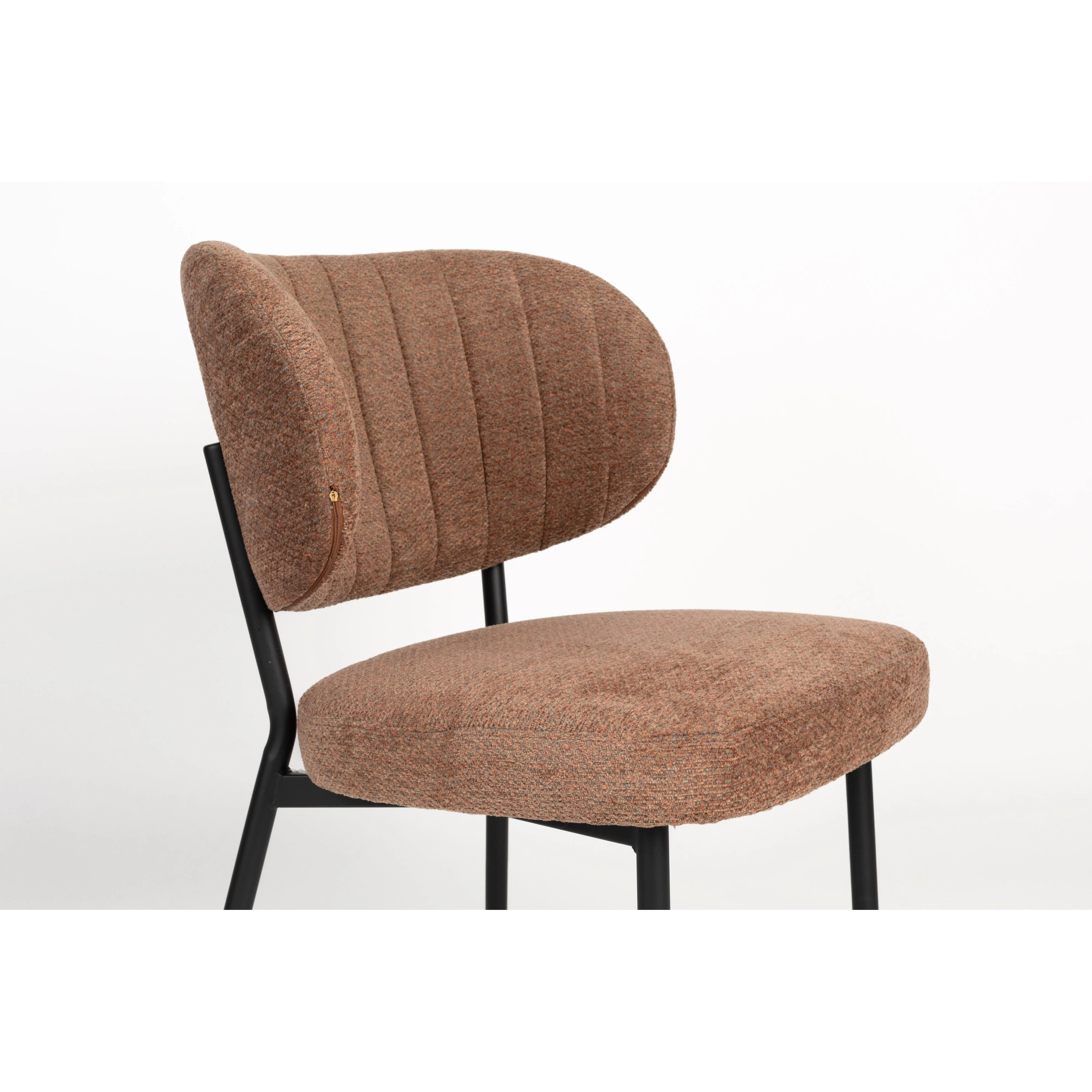 Eetkamerstoel Sanne Polyester Oranje 64×56 cm Eetkamerstoel Sanne Polyester Oranje 64×56 cm