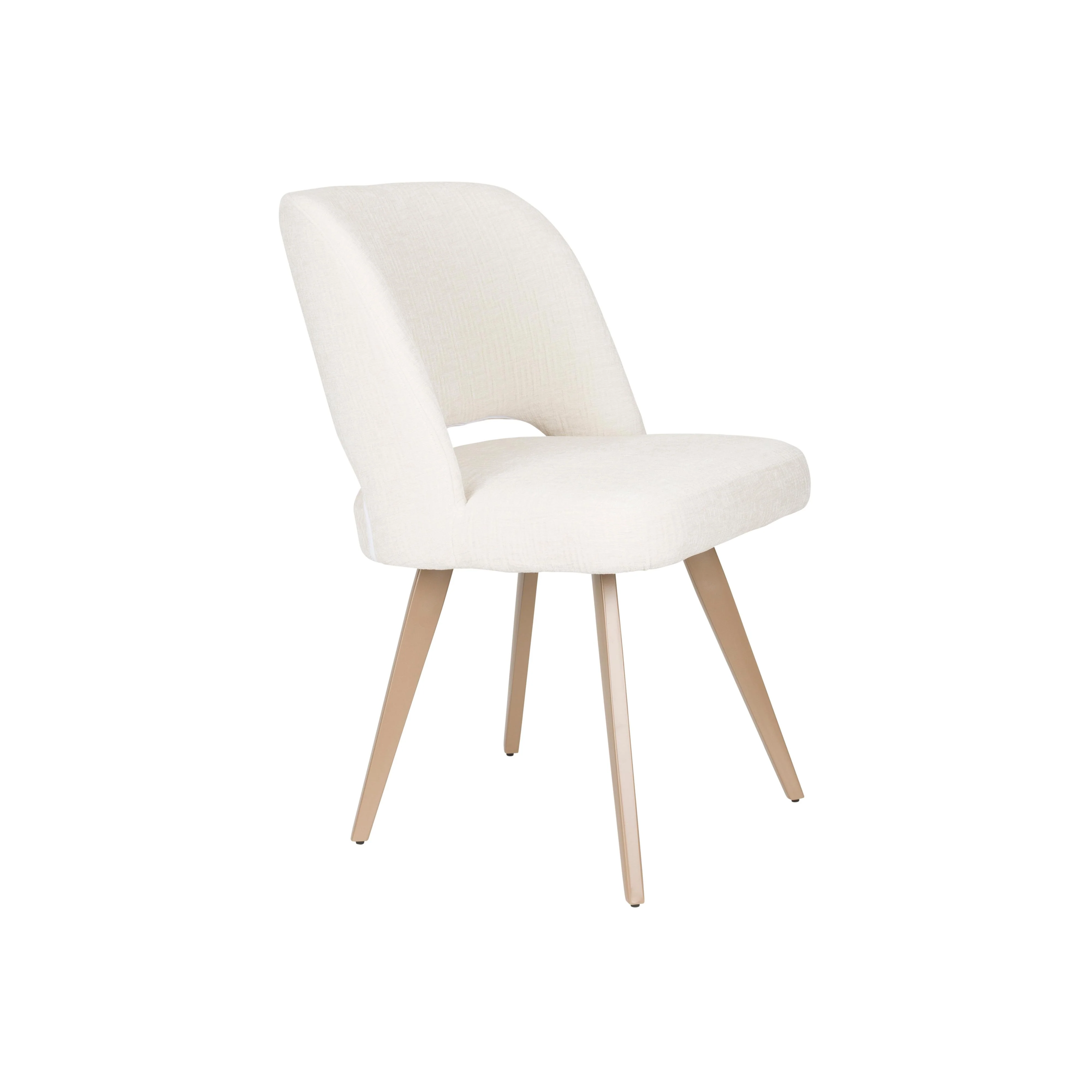 Eetkamerstoel Yves Polyester Wit 59.5×52.5 cm Eetkamerstoel Yves Polyester Wit 59.5×52.5 cm