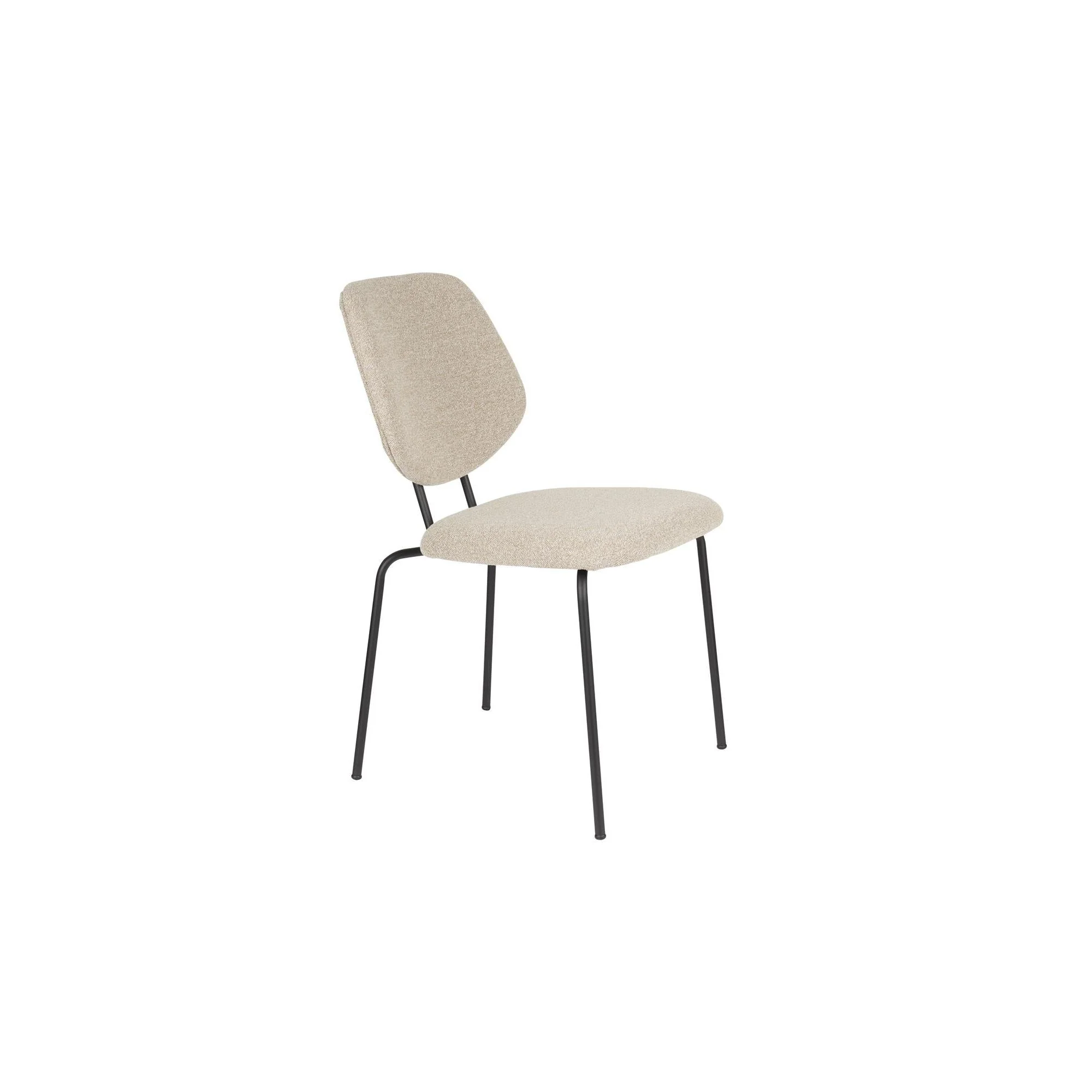 Eetkamerstoel Zelo Polyester Beige 58.5×46 cm Eetkamerstoel Zelo Polyester Beige 58.5×46 cm