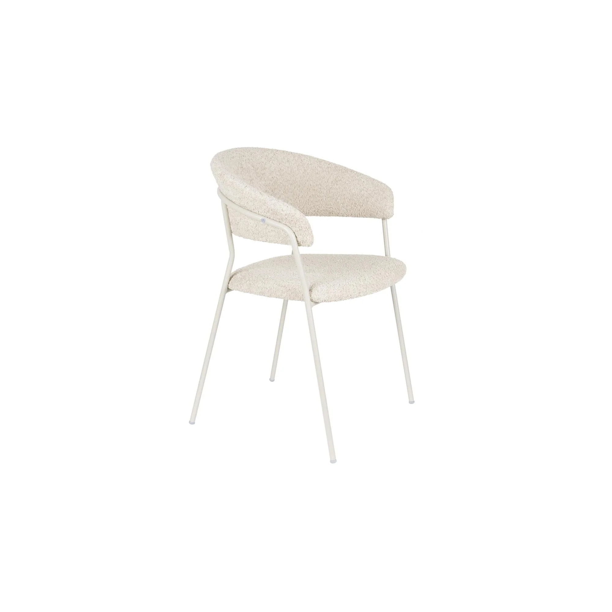 Eetkamerstoel Zeri Off Polyester Wit 51.5×59.5 cm Eetkamerstoel Zeri Off Polyester Wit 51.5×59.5 cm
