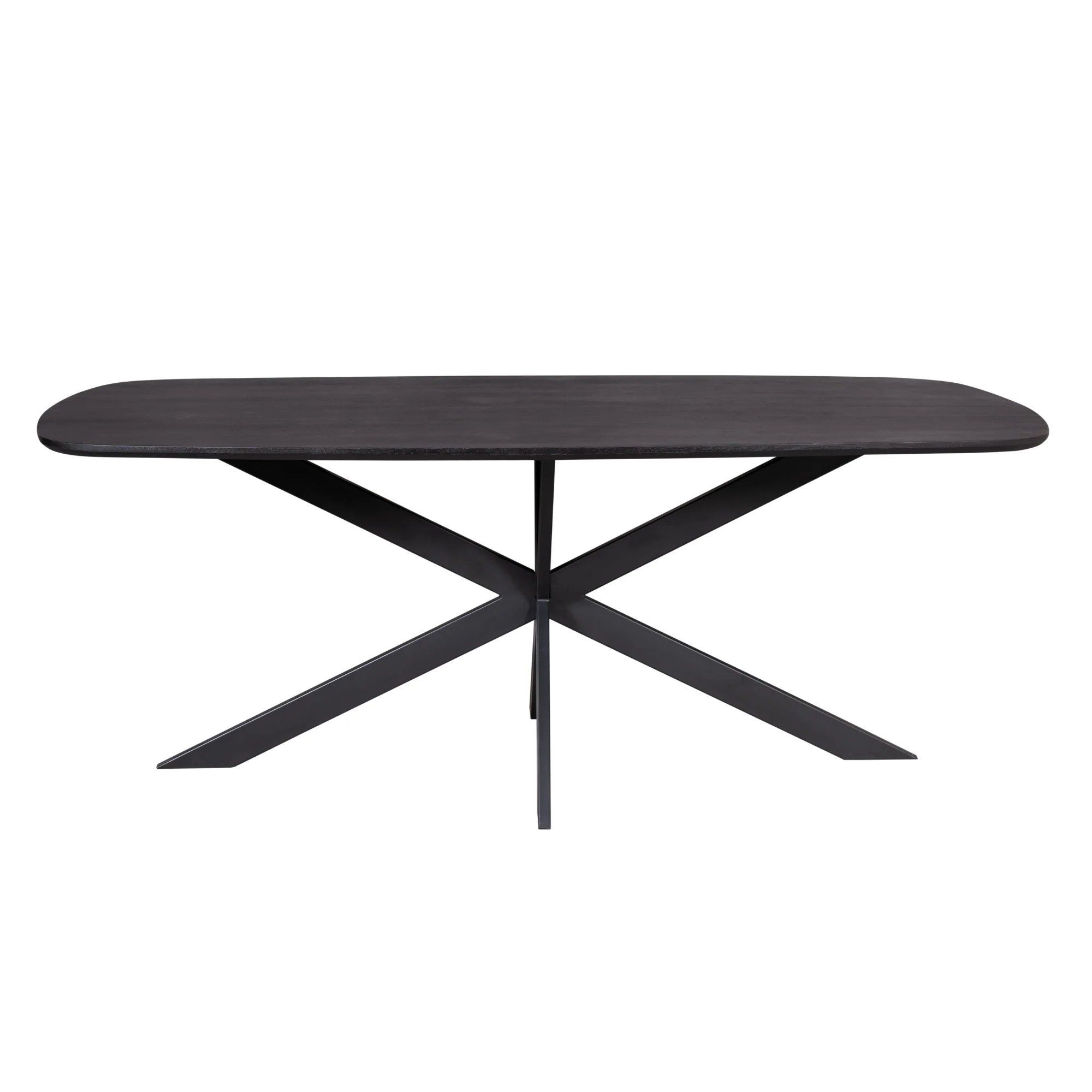 Eettafel Elegance Zwart Deens ovaal 200×100 cm