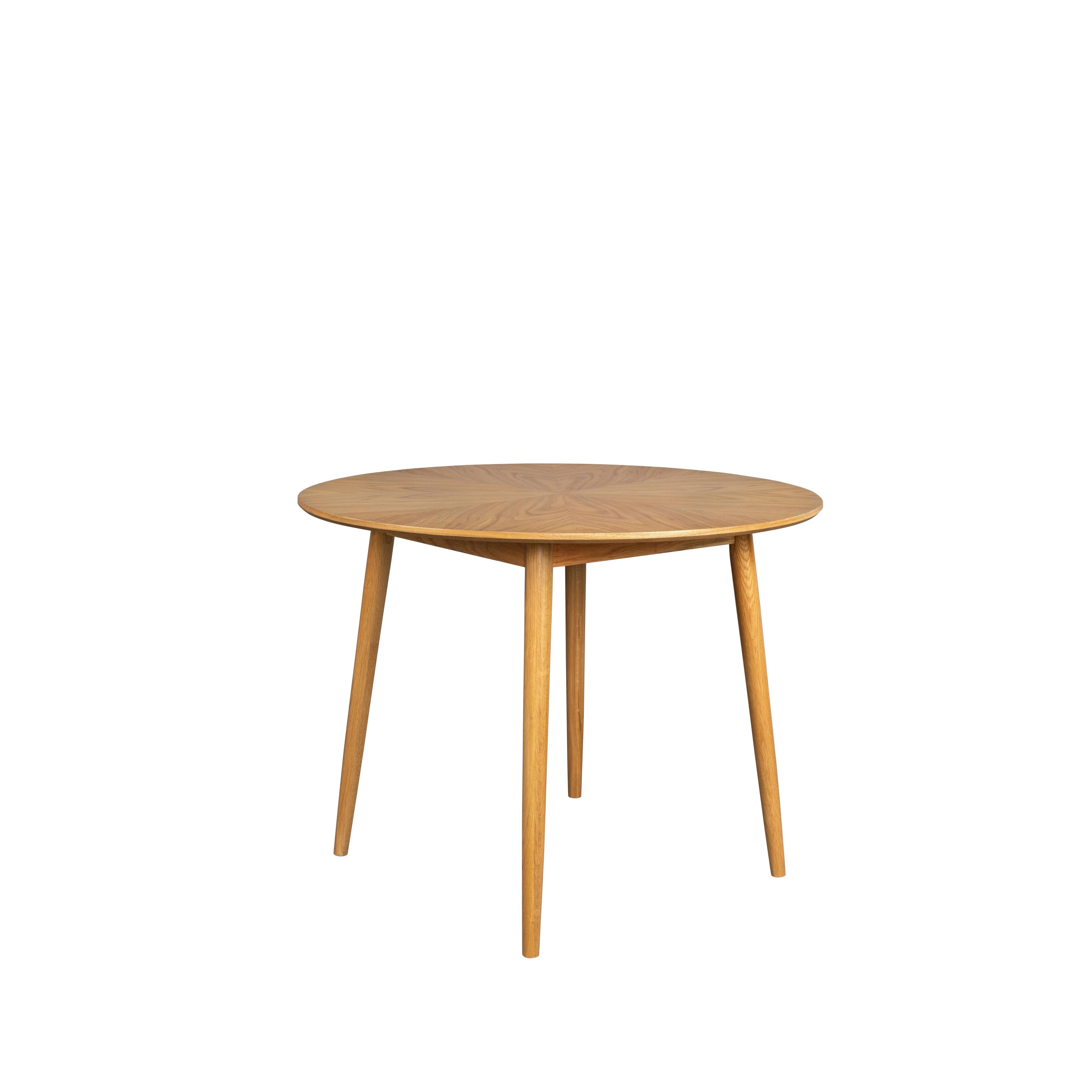 Eettafel Fabio 120 Eikenfineer Naturel Ø120×75 cm Eettafel Fabio 120 Eikenfineer Naturel Ø120×75 cm