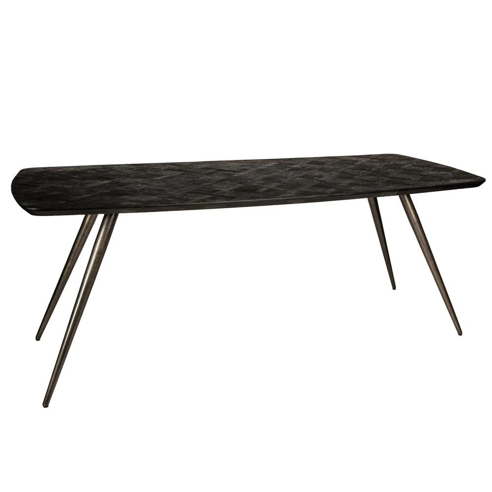 Eettafel Fieron Zwart 200×100 cm Eettafel Fieron Zwart 200×100 cm