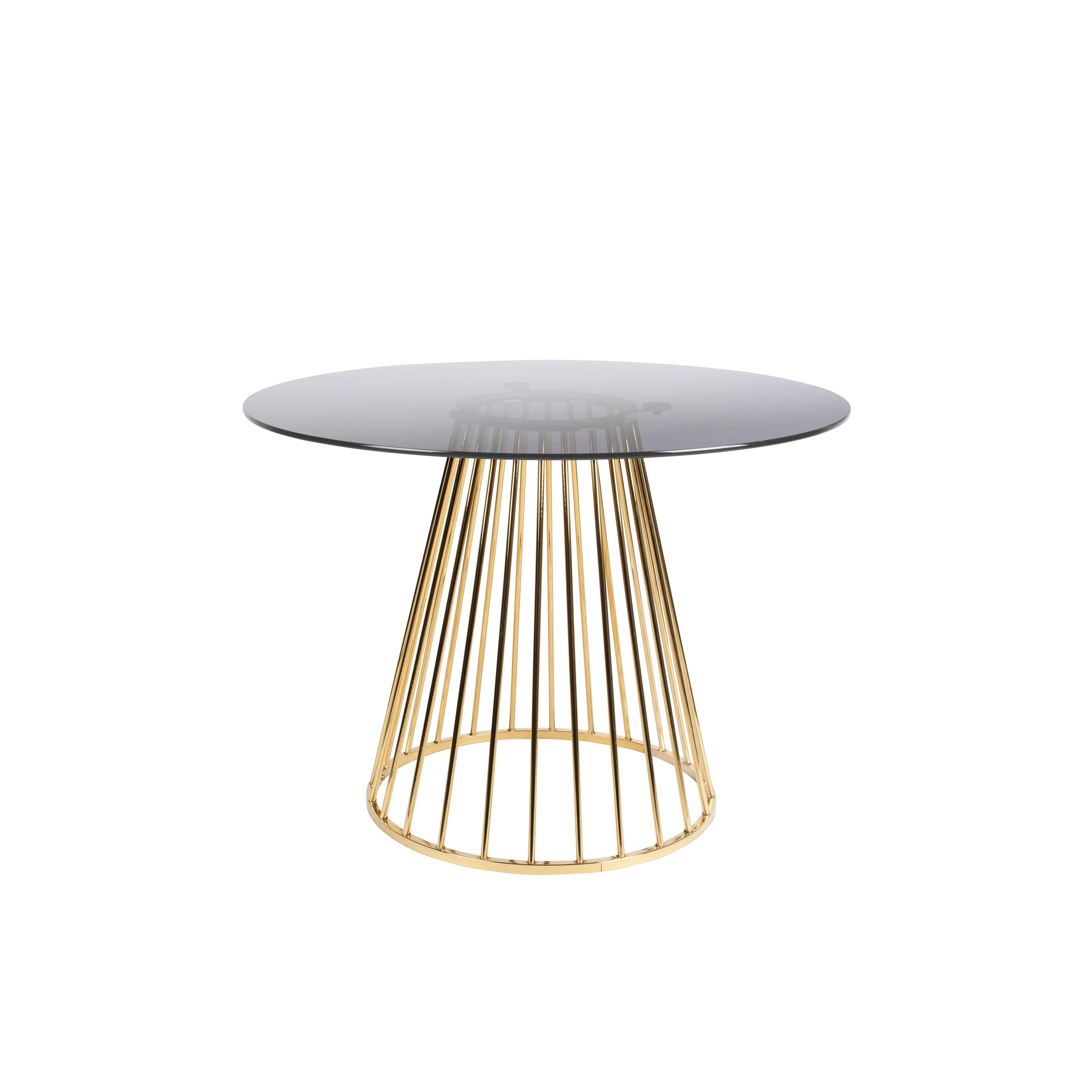 Eettafel Floris Glass Goud 104×104 cm Eettafel Floris Glass Goud 104×104 cm