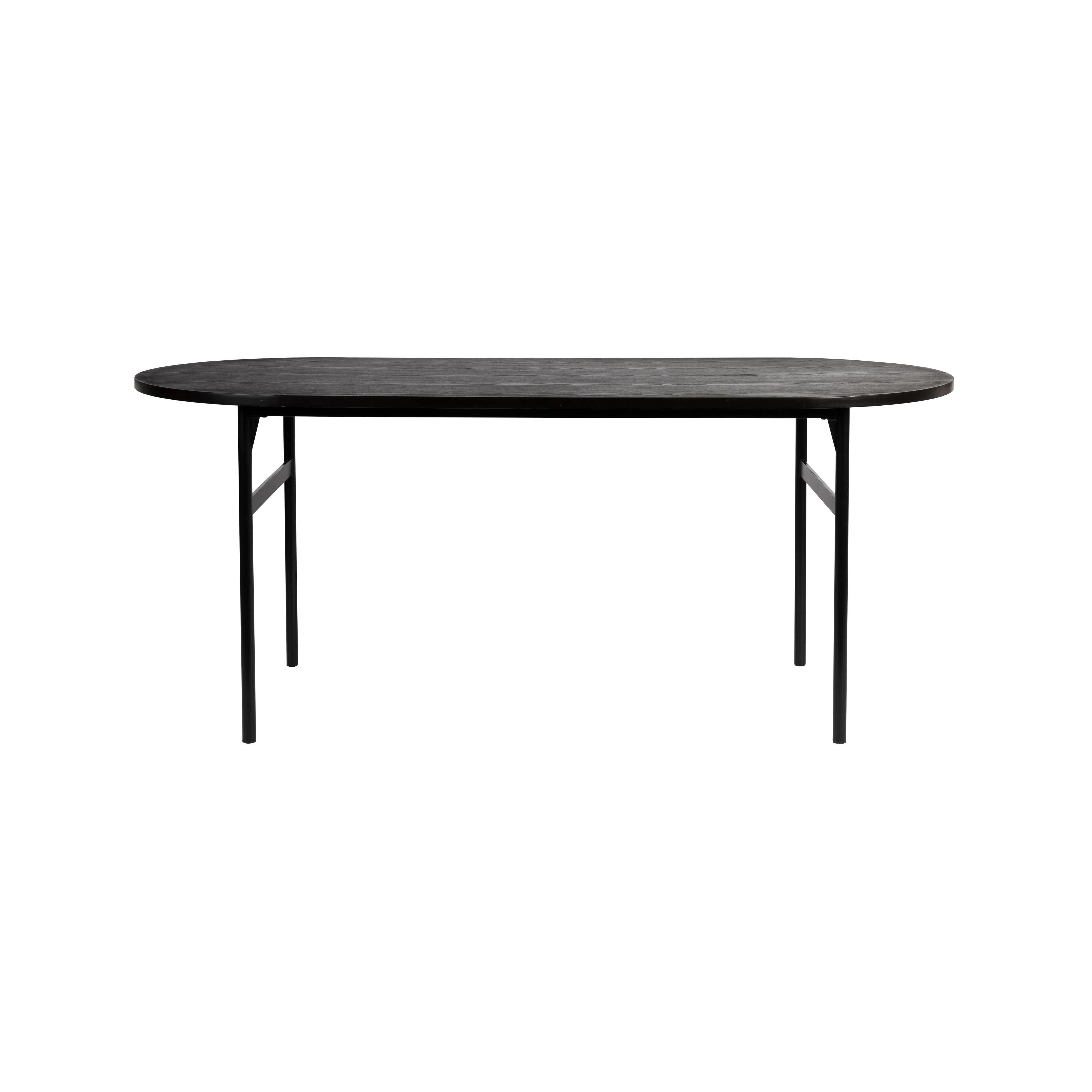 Eettafel Marcio MDF Zwart 180×80 cm Eettafel Marcio MDF Zwart 180×80 cm