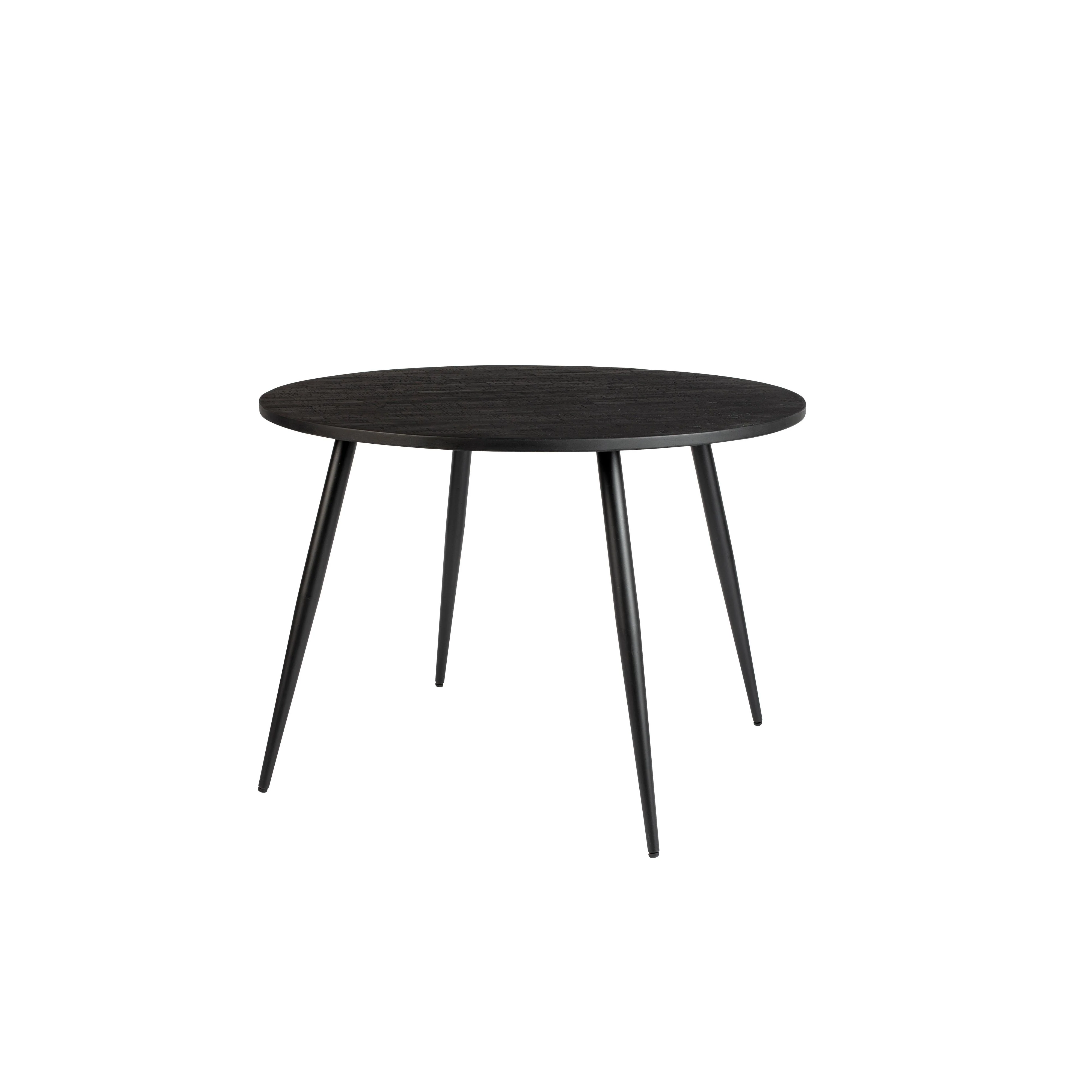 Eettafel Mo 110′ Teak Hout Zwart Ø110×76 cm Eettafel Mo 110′ Teak Hout Zwart Ø110×76 cm
