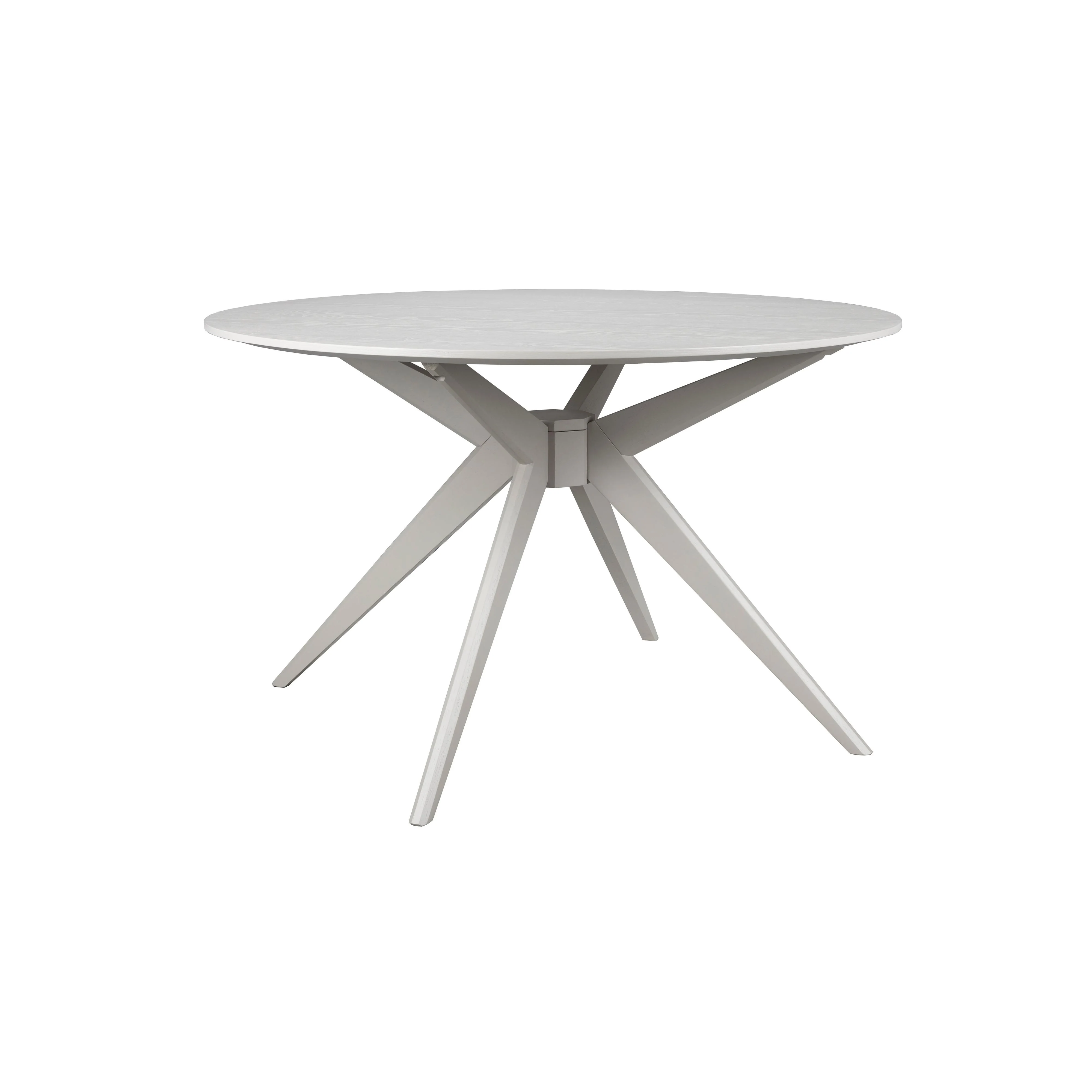 Eettafel Zeme Rond Ash veneer Beige Ø122×75 cm Eettafel Zeme Rond Ash veneer Beige Ø122×75 cm