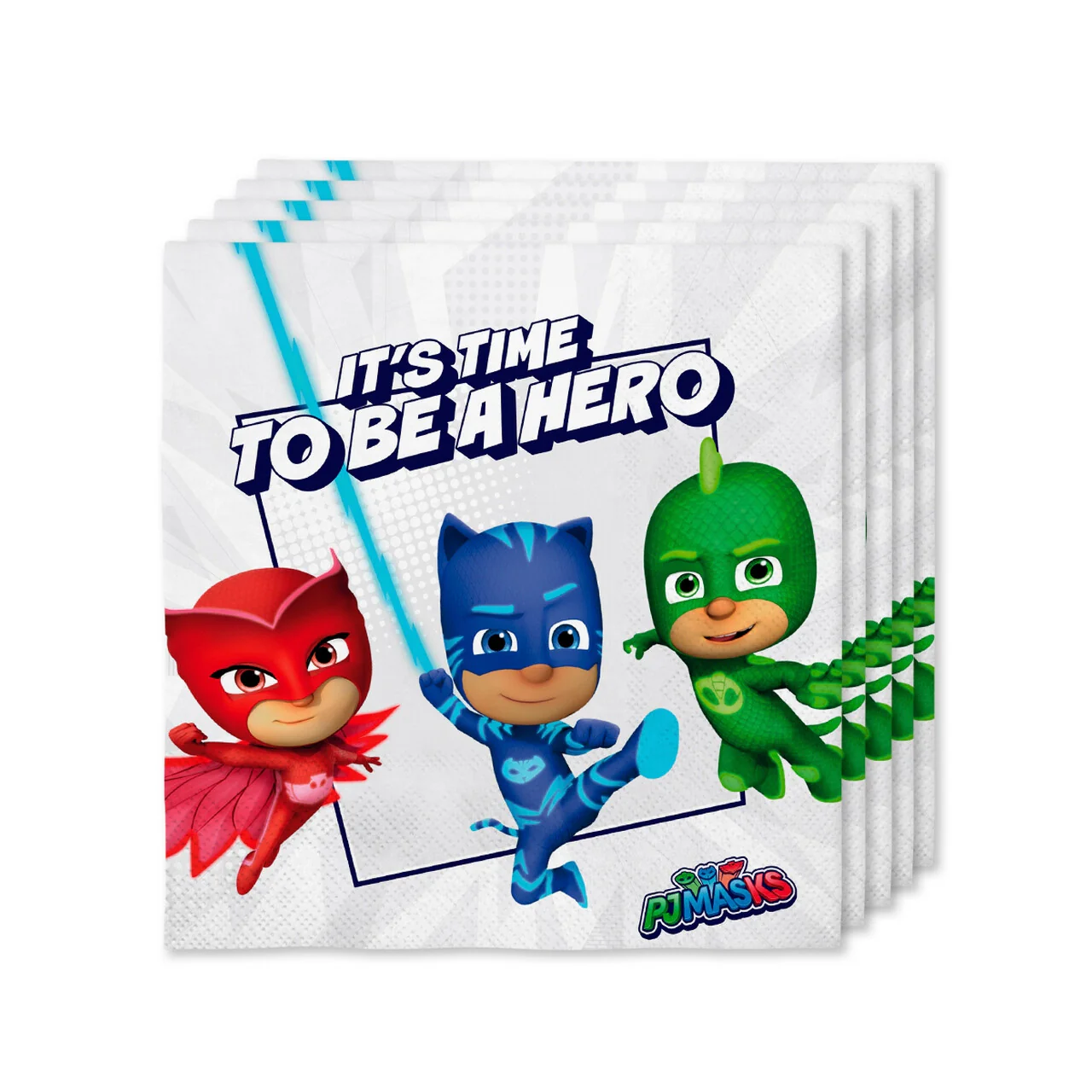 16 Pj Masks Servetten, 33 X 33cm
