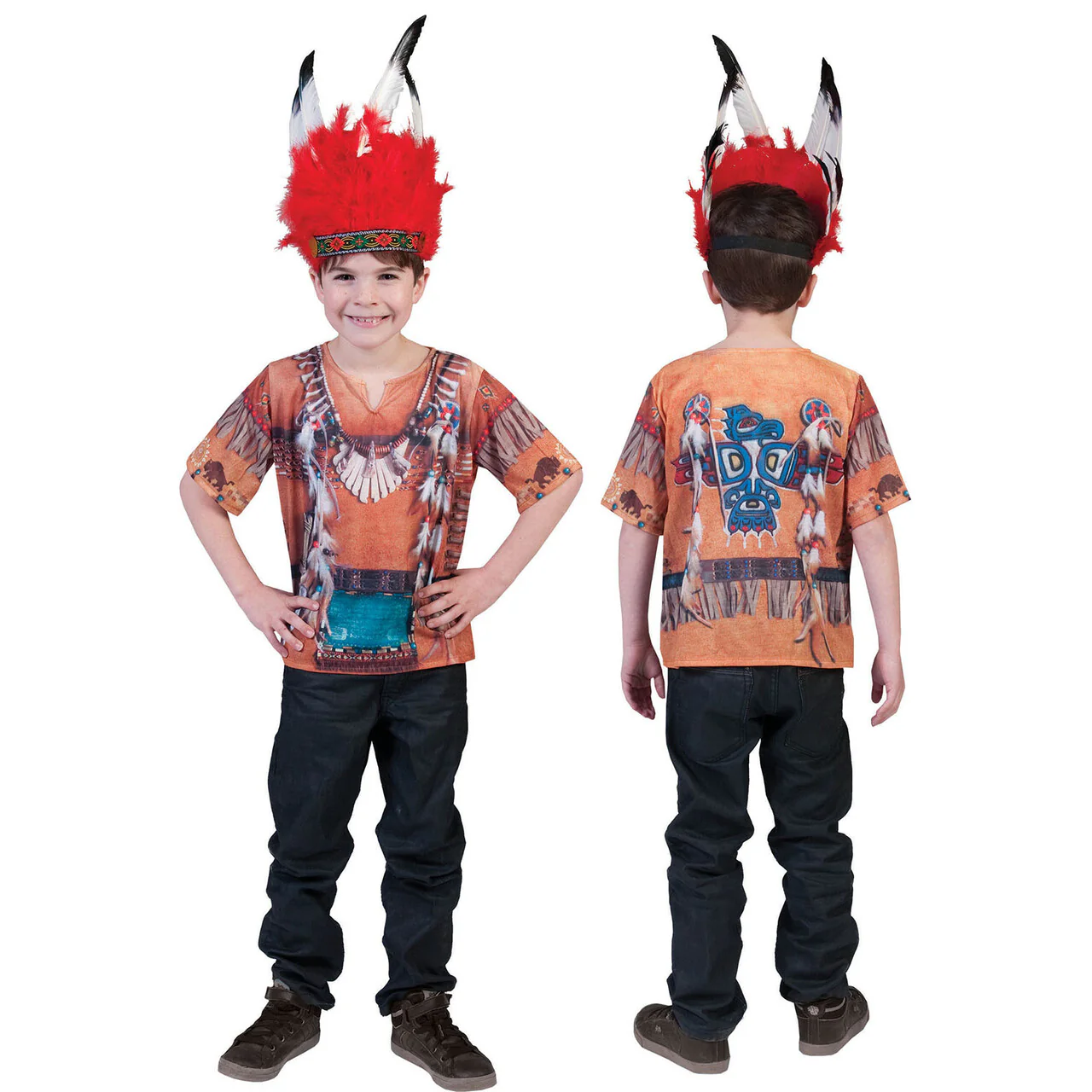 3d Shirt Indiaan Jongen