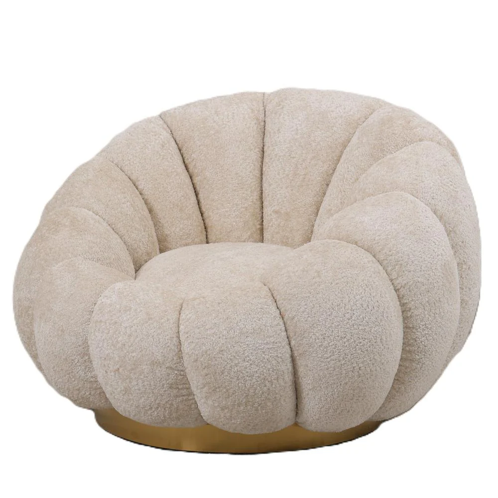 Fauteuil Daisy Polyester Crème Fauteuil Daisy Polyester Crème
