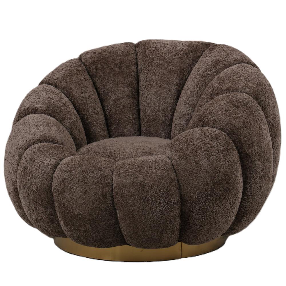 Fauteuil Daisy Polyester Geel Zandbeige Fauteuil Daisy Polyester Geel Zandbeige