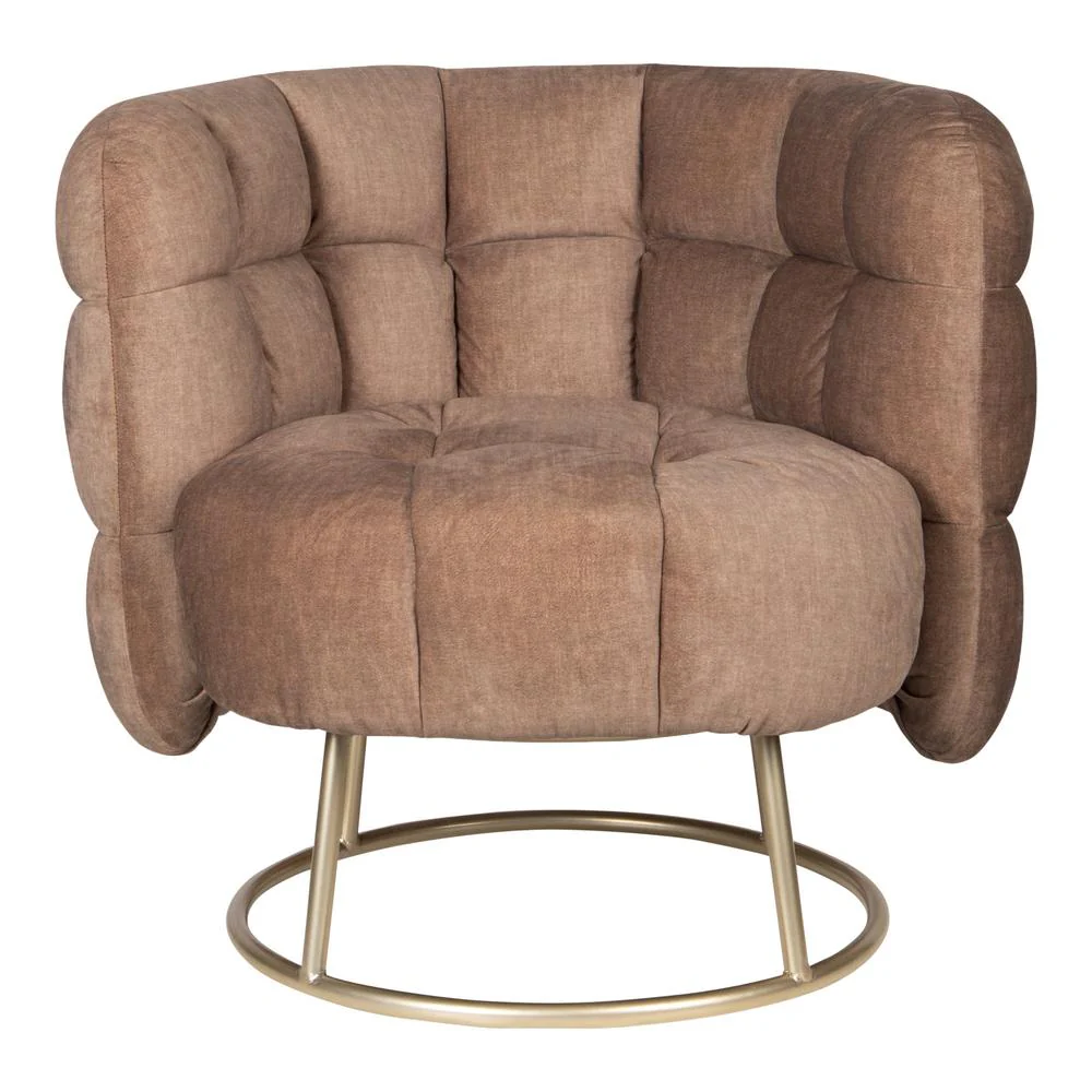Fauteuil Fluffy Polyester Geel Fauteuil Fluffy Polyester Geel
