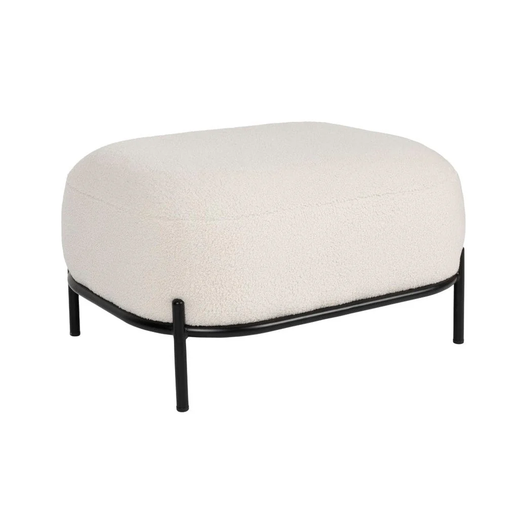 Fauteuil Polly Teddy Polyester Ivoor 50.5×66 cm