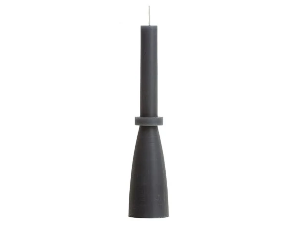Kaars Sculpture Antraciet Grijs