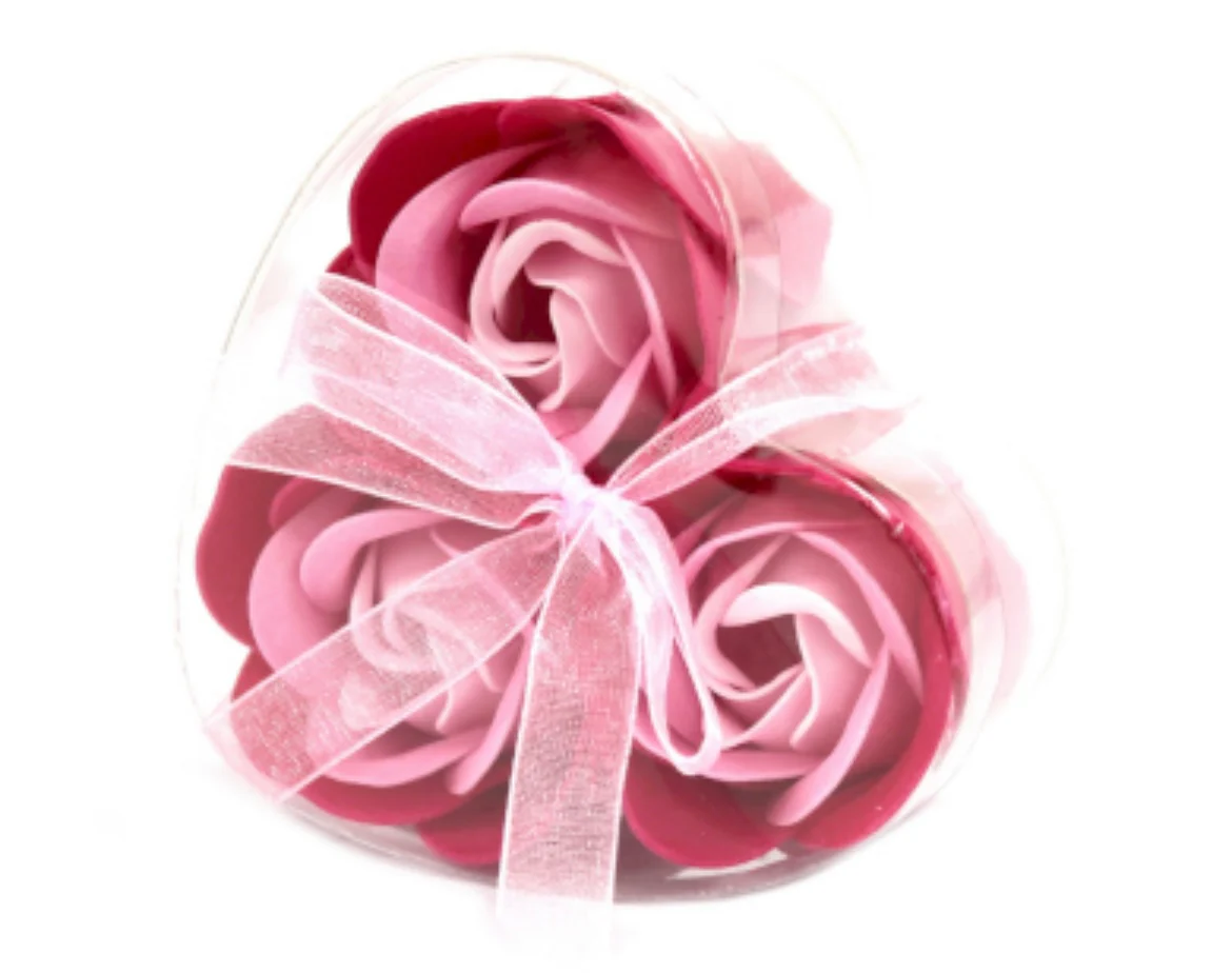 Set van 3 zeep rozen Set van 3 zeep rozen