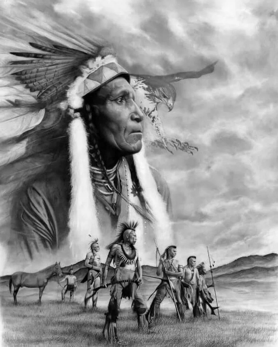 Indianen Familie Indianen Familie