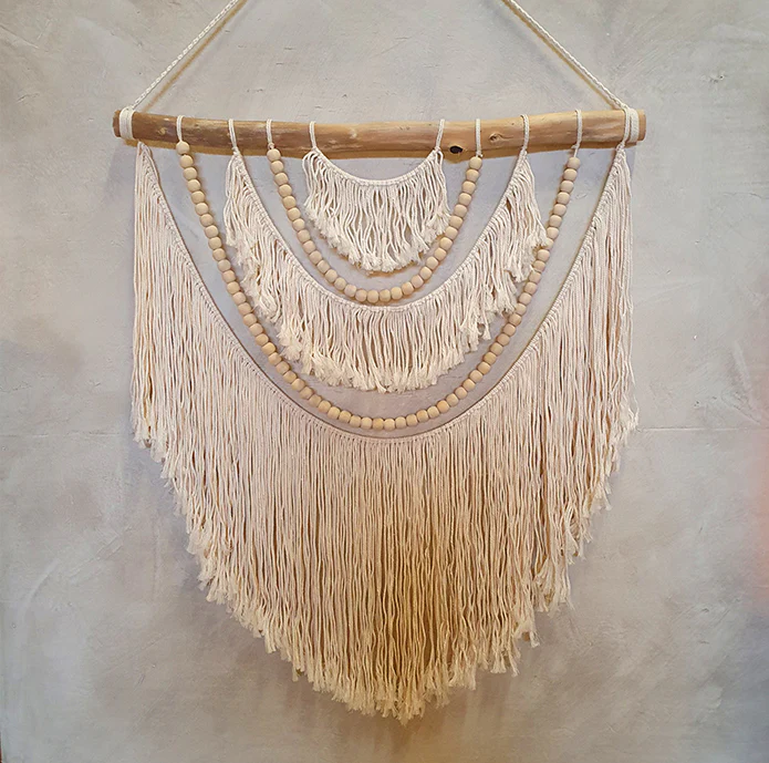 Wanddecoratie macramé