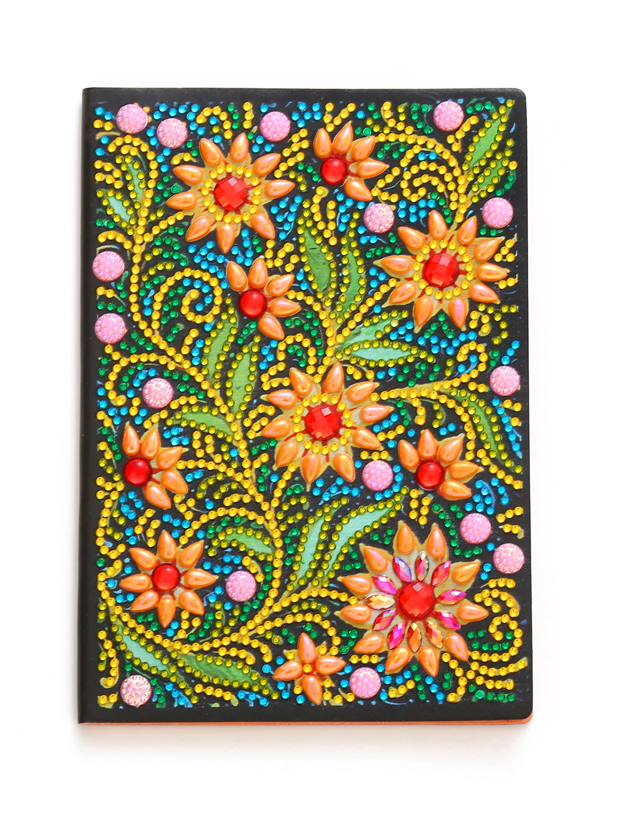 Diamond Painting Notitieboek – Kleine Oranje Bloemen