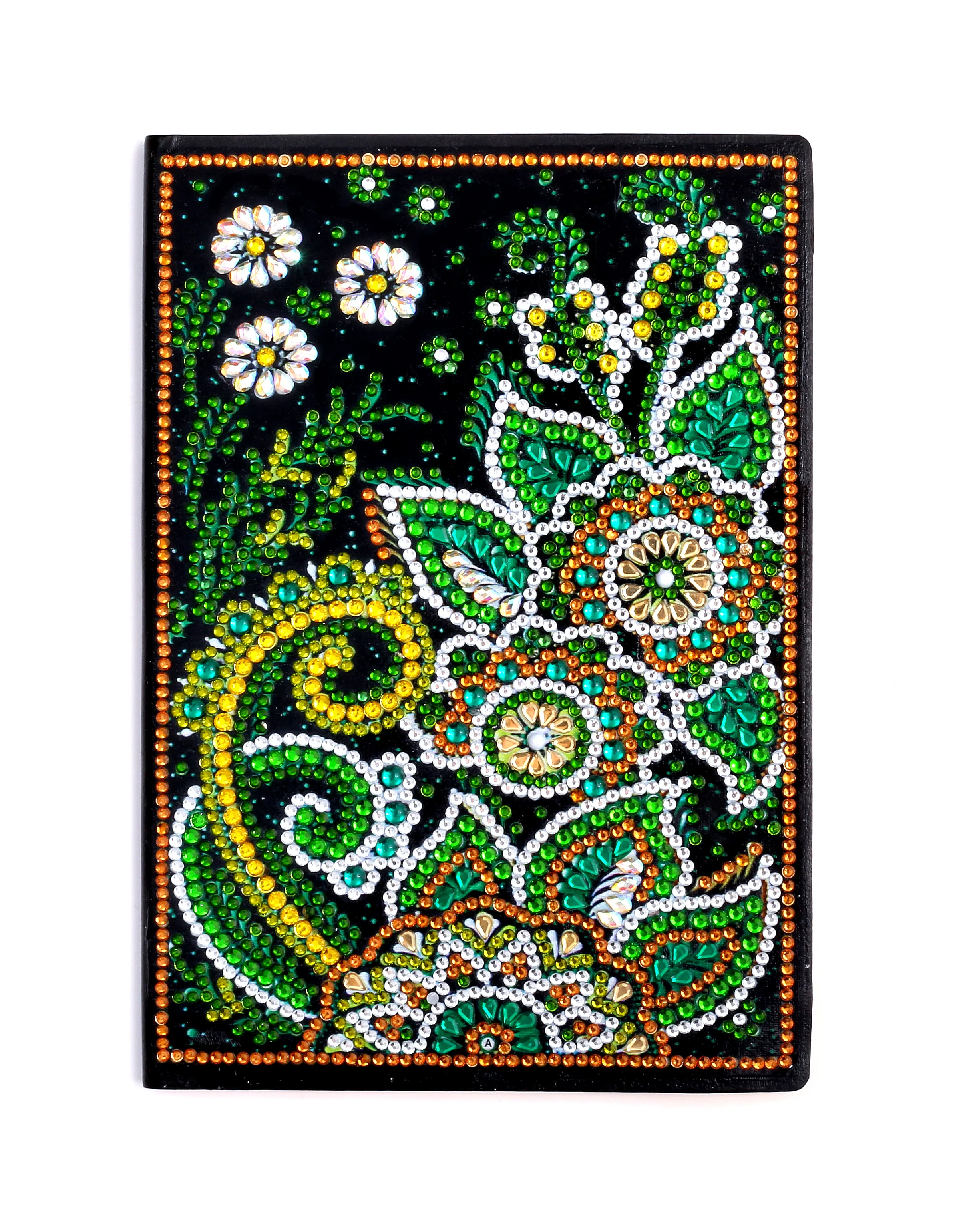 Diamond Painting Notitieboek – Groene Mandala’s