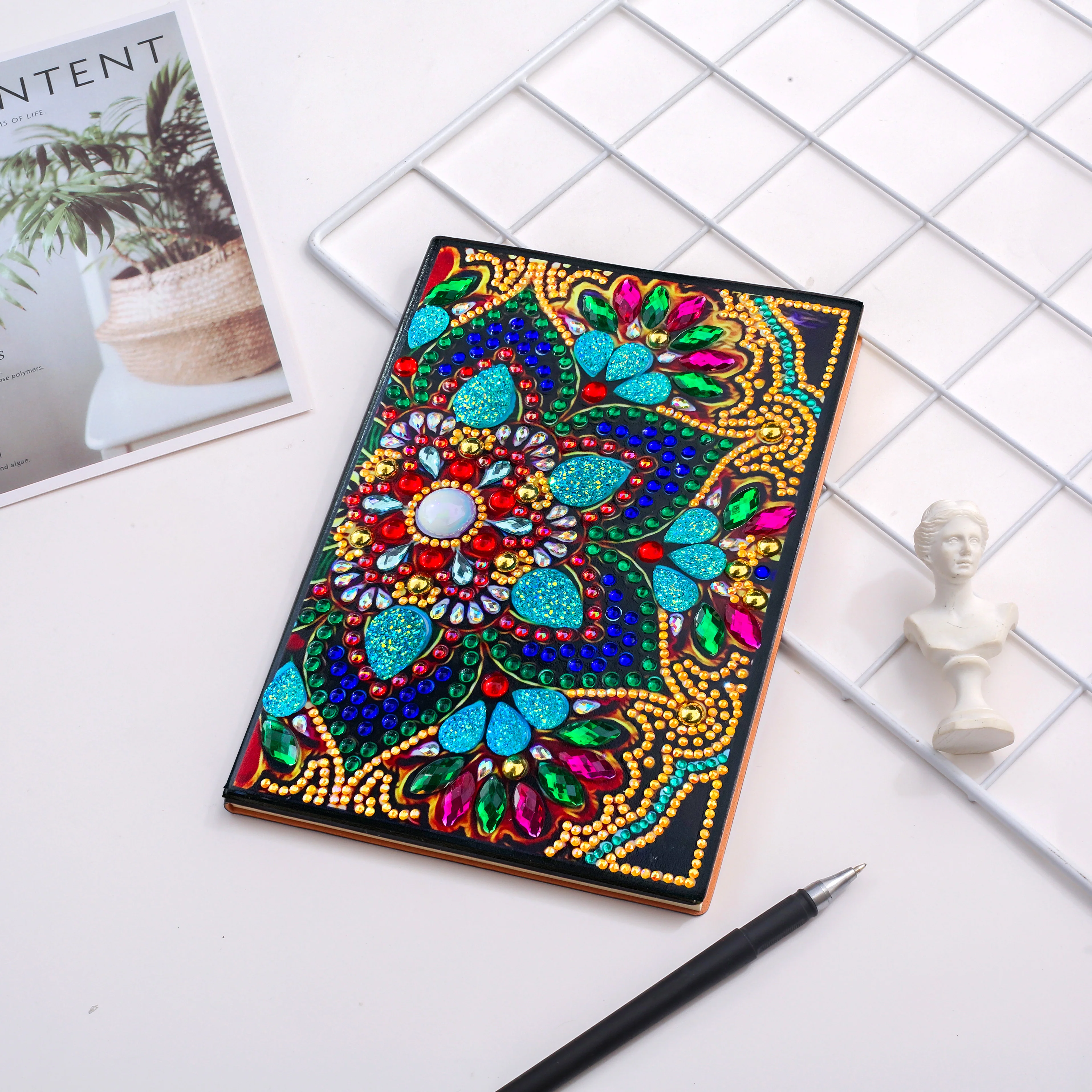 Diamond Painting Notitieboek – Gekleurde Mandala