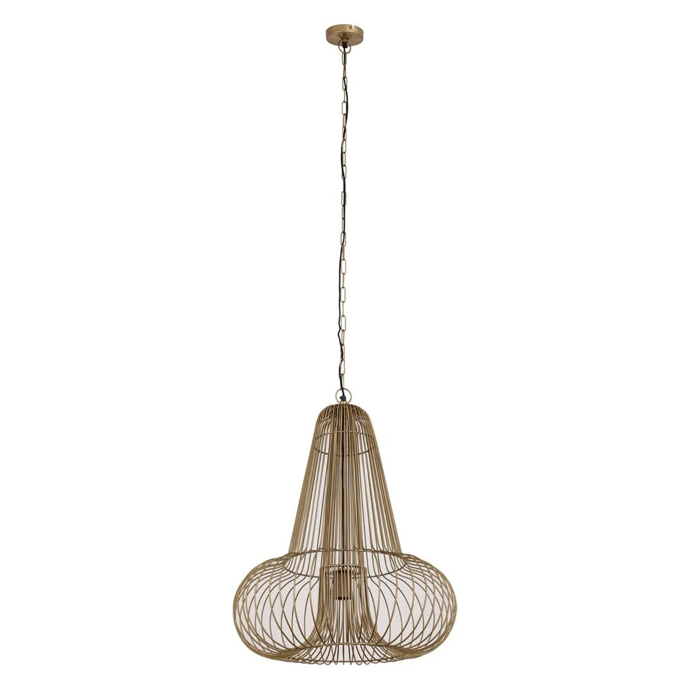 Hanglamp Aluesi Antique Geel 55x55x65 cm