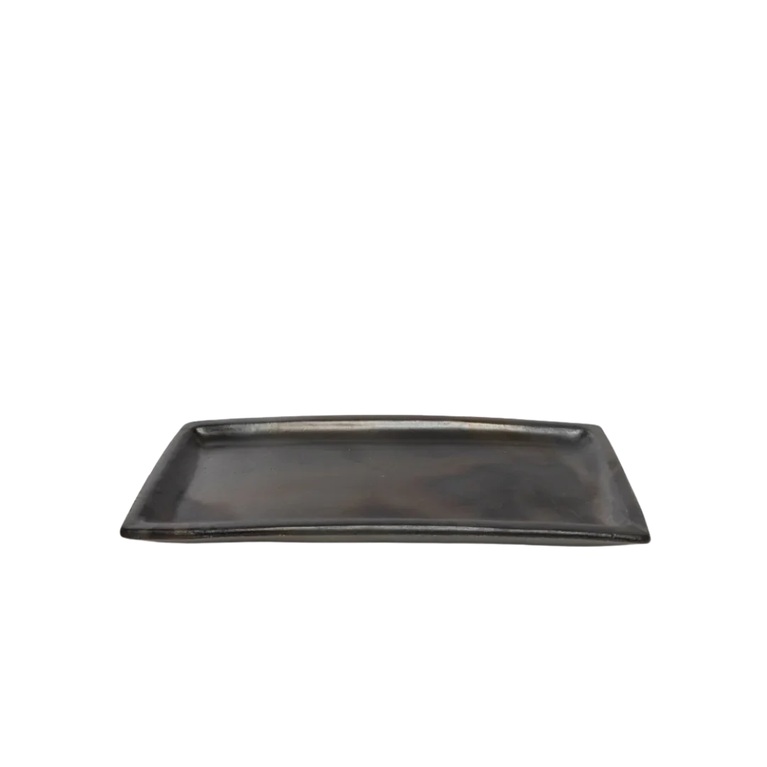 HET BURNED SUSHI BORD | TERRACOTTA | ZWART