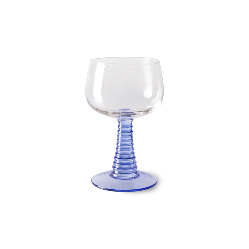 Swirl Wijnglas Blauw