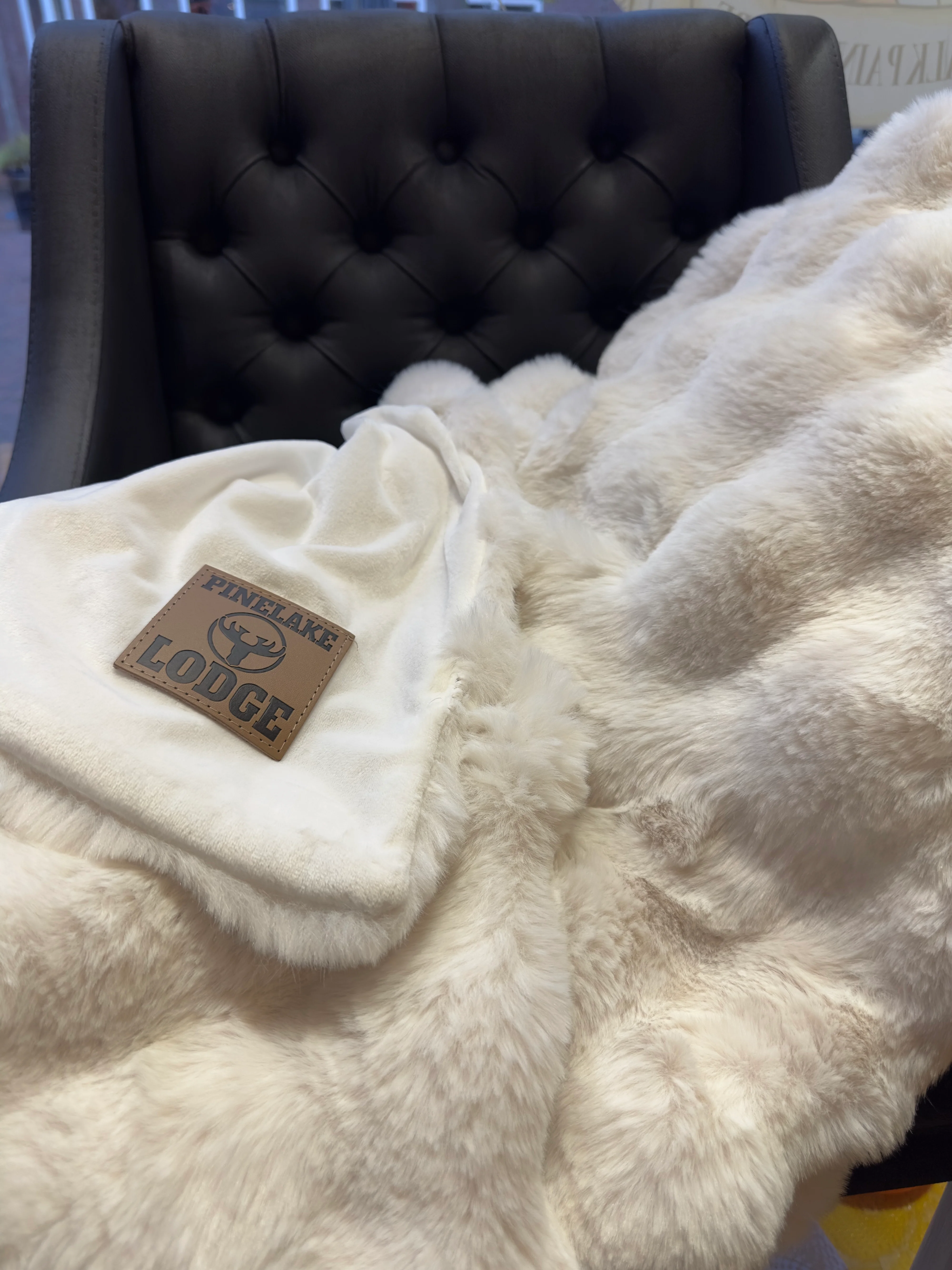 Diga Colmore – Plaid Off White Faux Fur – 170x130cm