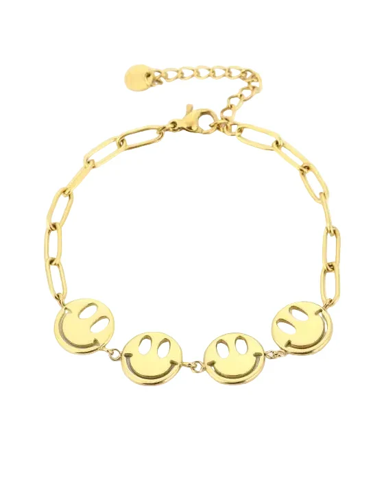 Happy face armband – Verschillende Kleuren Happy face armband – Verschillende Kleuren