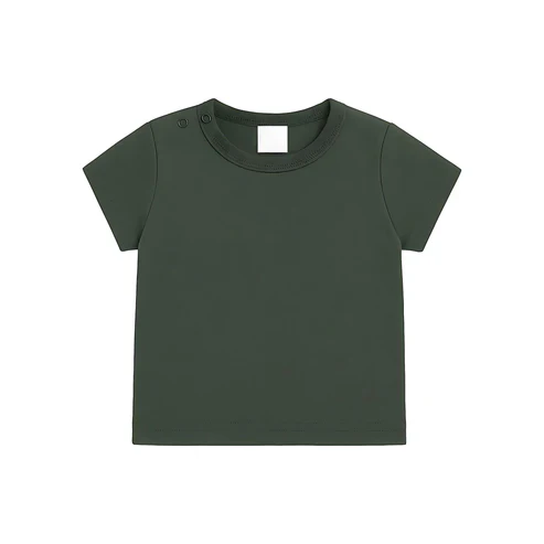 Shirt – maat 56-104 – Army groen – (ontwerp naar keuze)